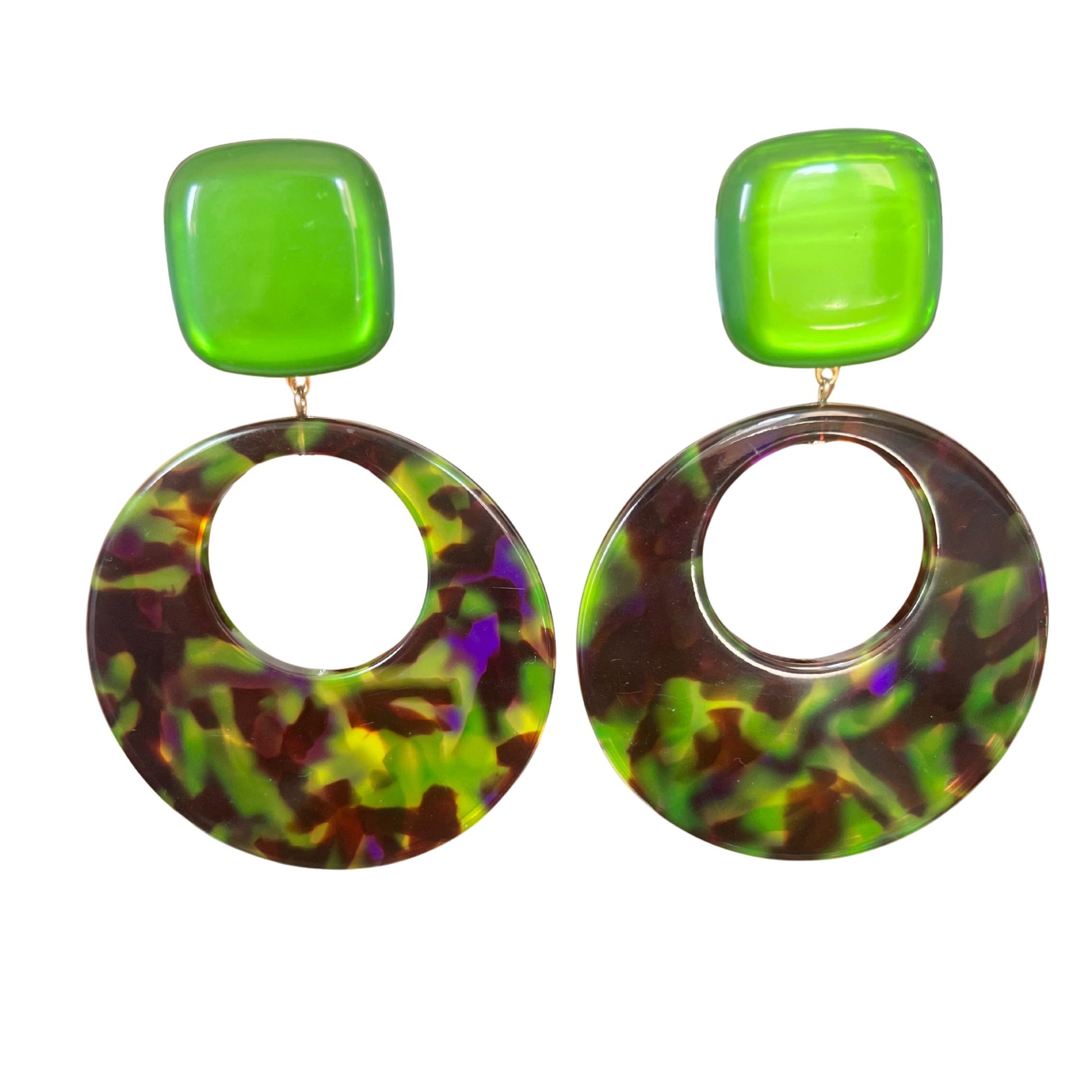 Boucles d'oreilles FRANCINE BRAMLI: CLOÉ M CAMOUFLAGE