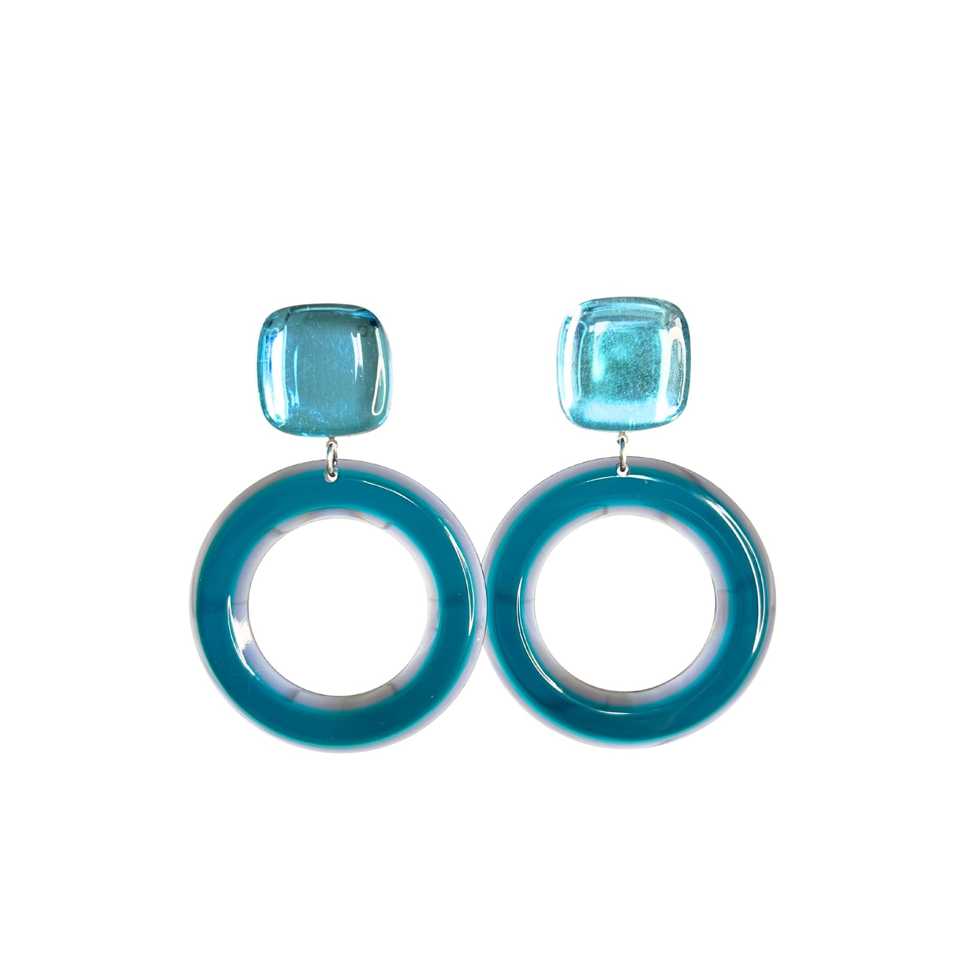 Boucles d'oreilles Francine Bramli: JOSEPHINE BLEU