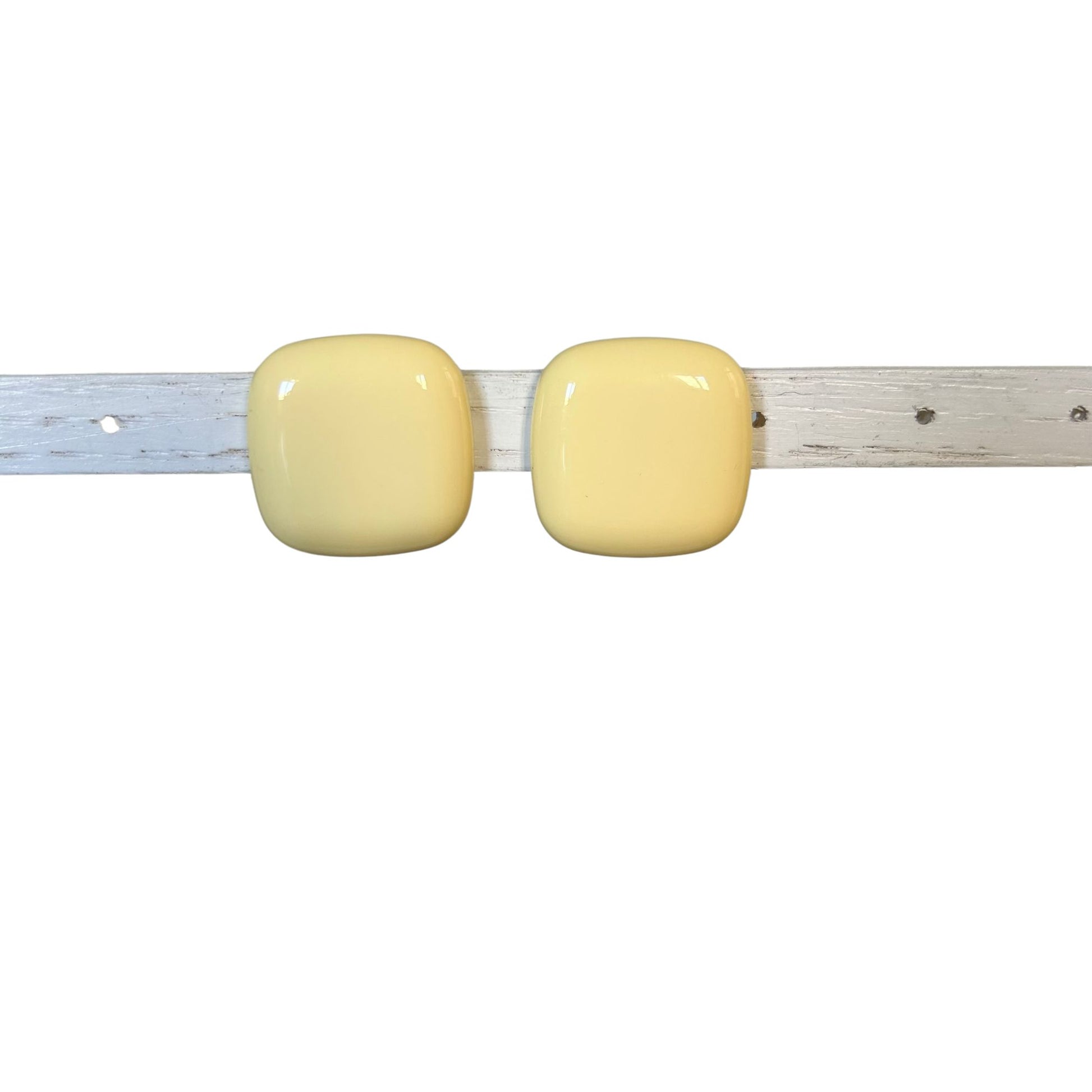 Boucle d'oreilles FRANCINE BRAMLI: RAINBALL JAUNE BUTTER CARRÉE