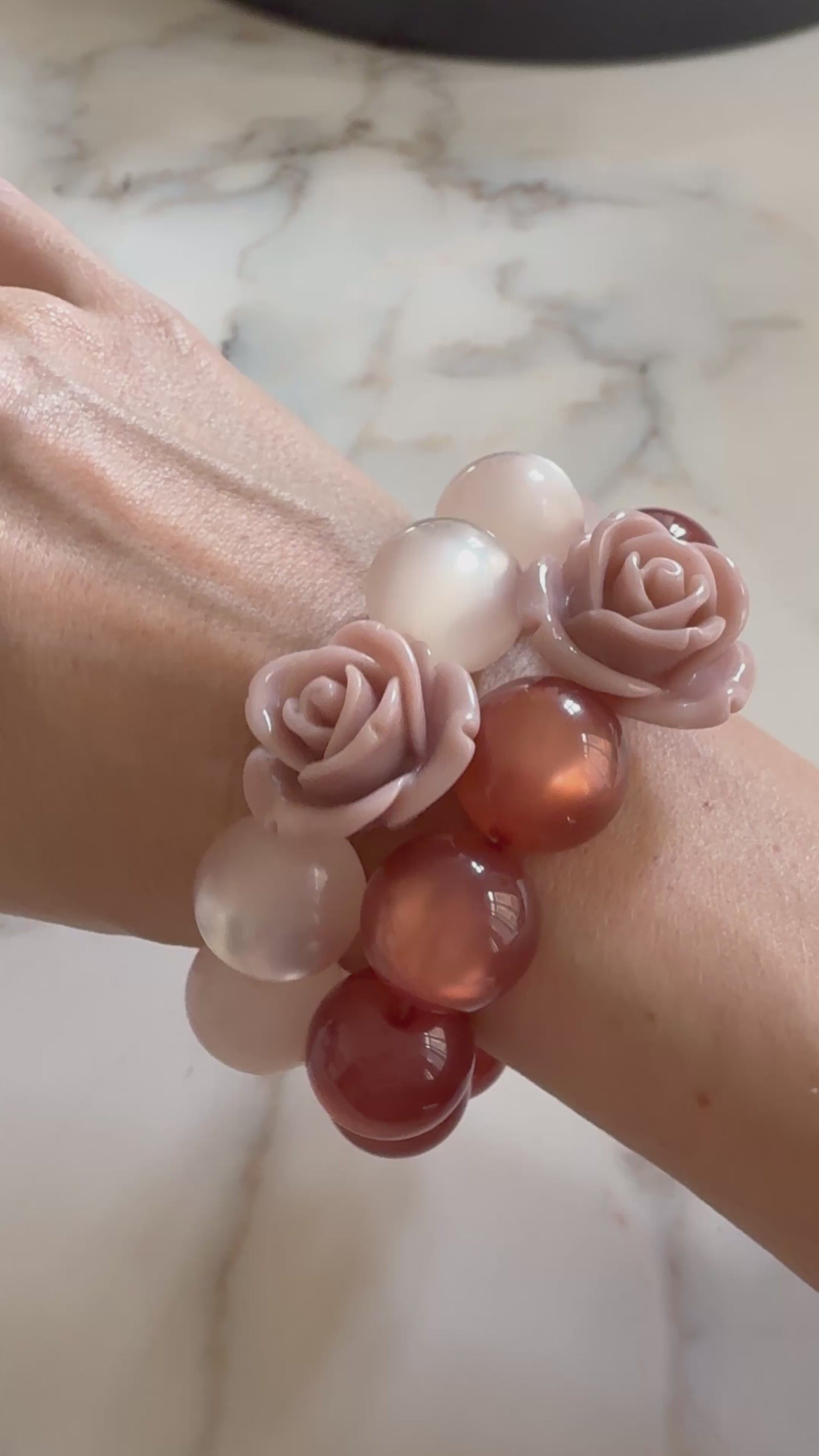 BRACELET BY GIGI: BRIDGET ROSE CORAIL GLACÉ