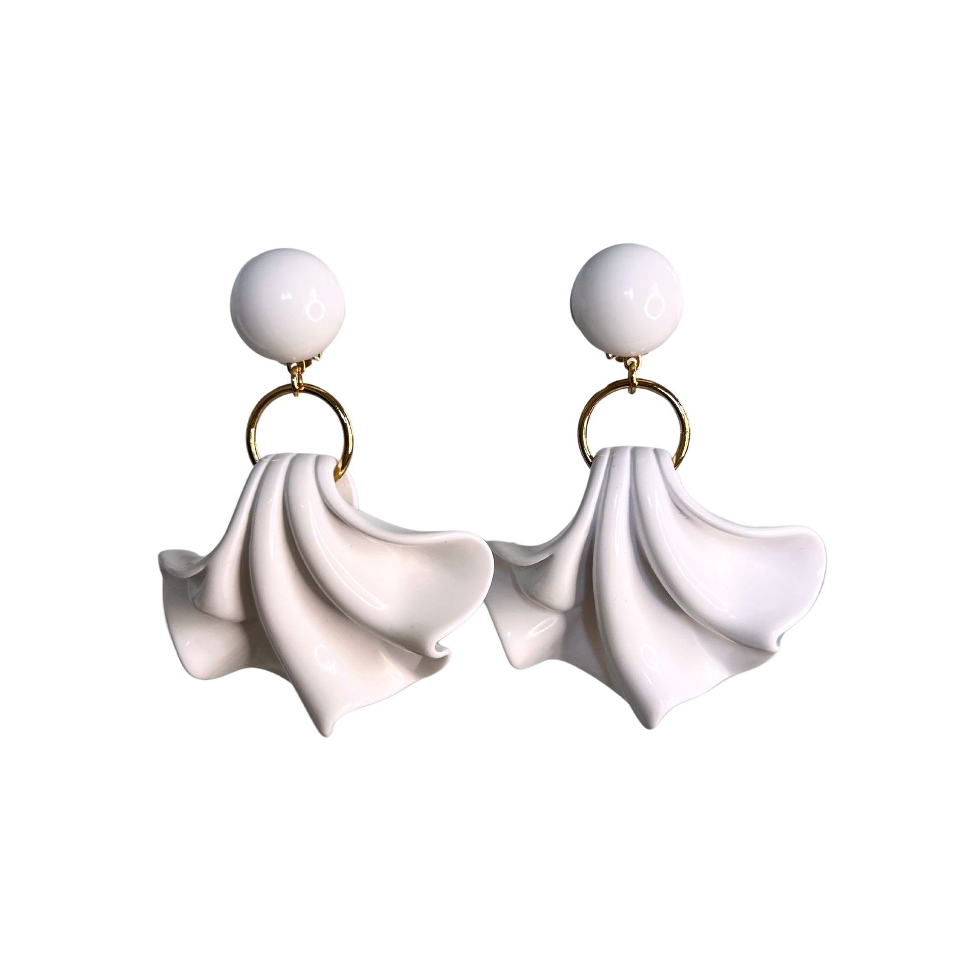 Boucles d'oreilles Francine Bramli: AMELIA BLANCHE