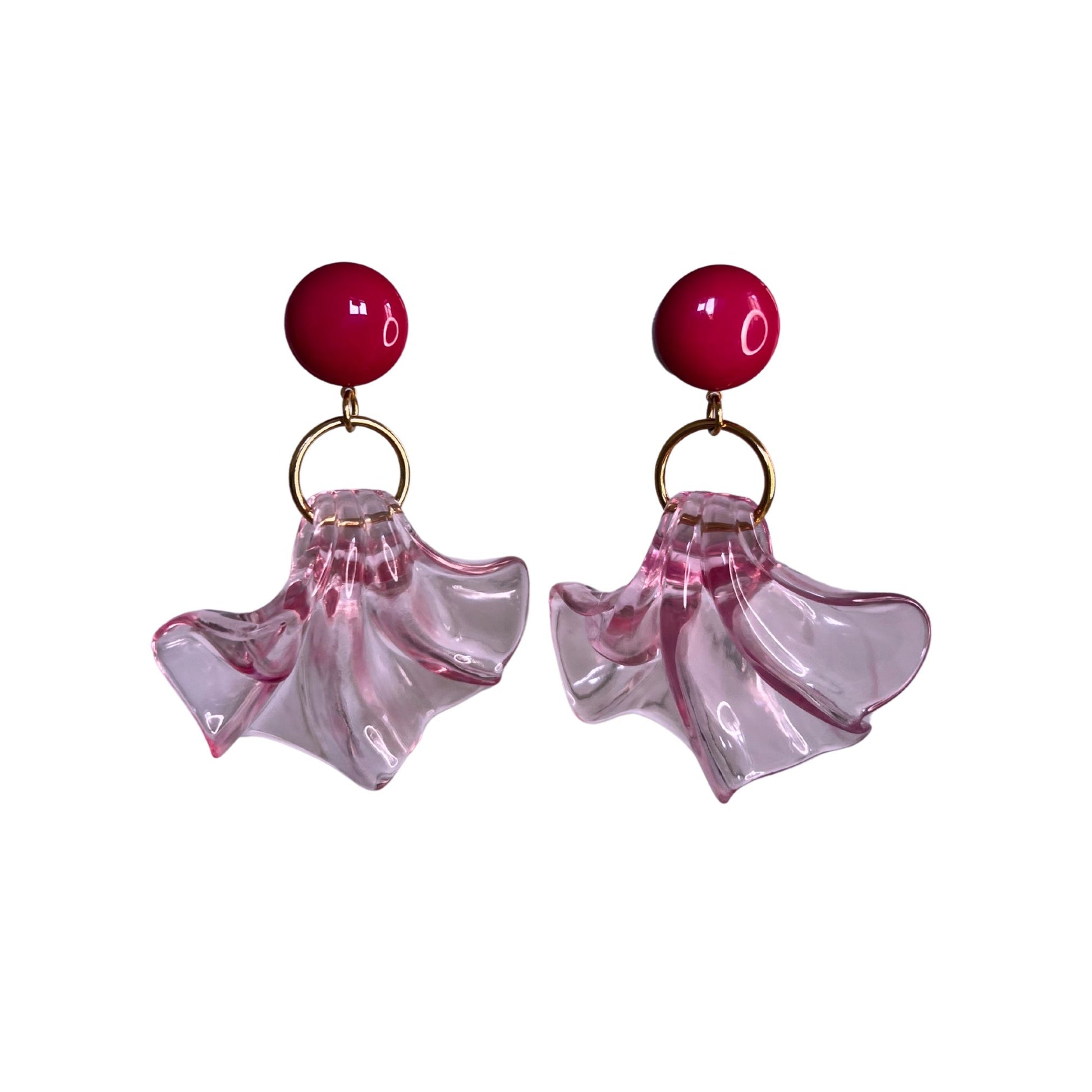 Boucles d'oreilles Francine Bramli: AMELIA EDITION LIMITÉE ROSE