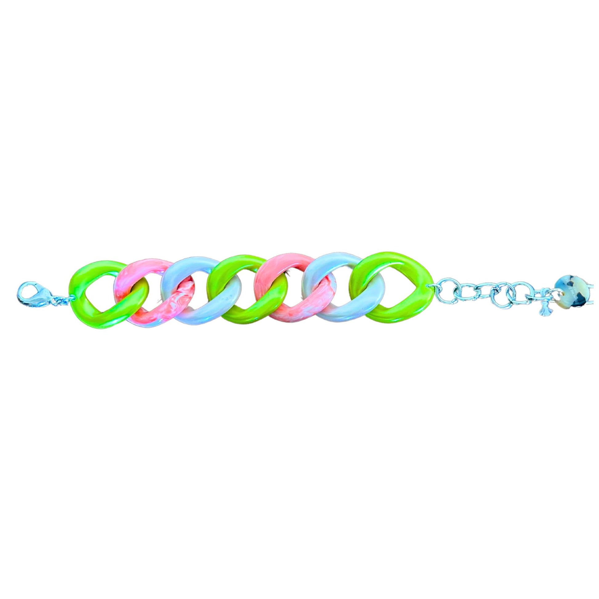 Bracelet FRANCINE BRAMLI: MAILLON MULTICOULEURS GROS