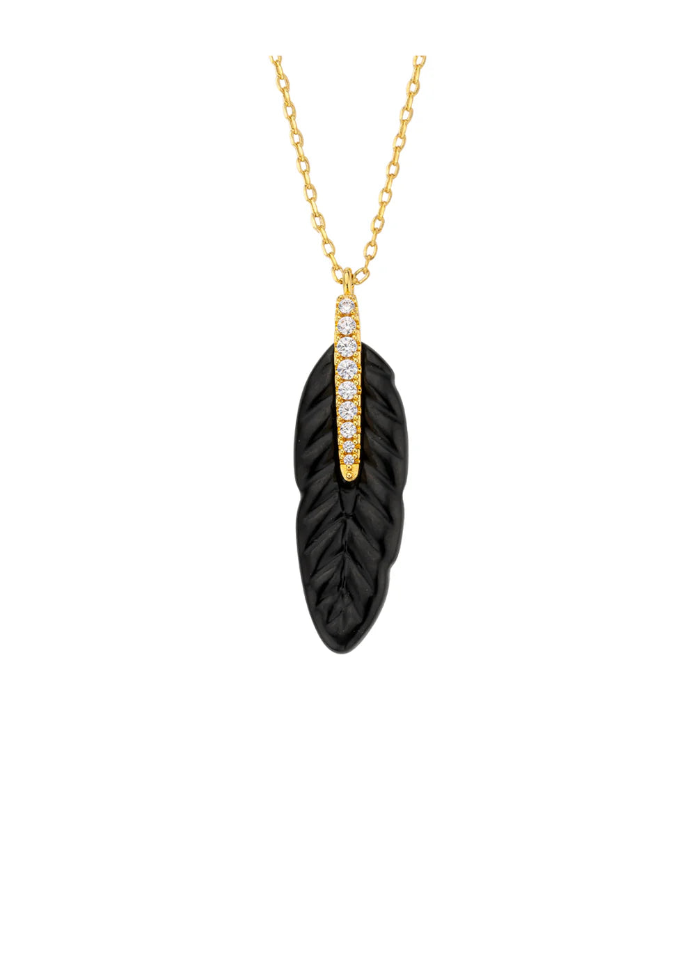 COLLIER - BLACK PLUME