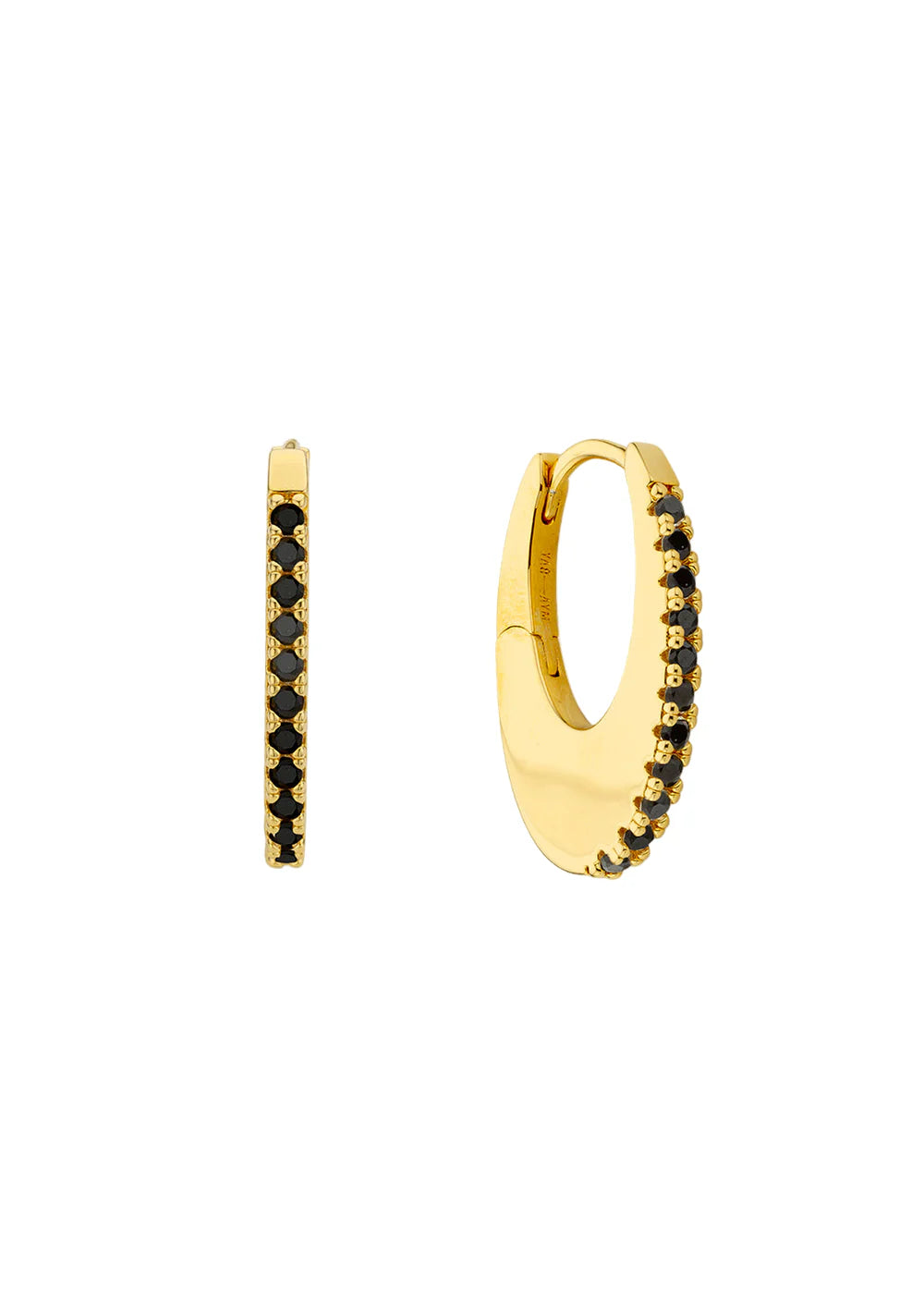 BOUCLES D'OREILLES - BLACK STELLAR