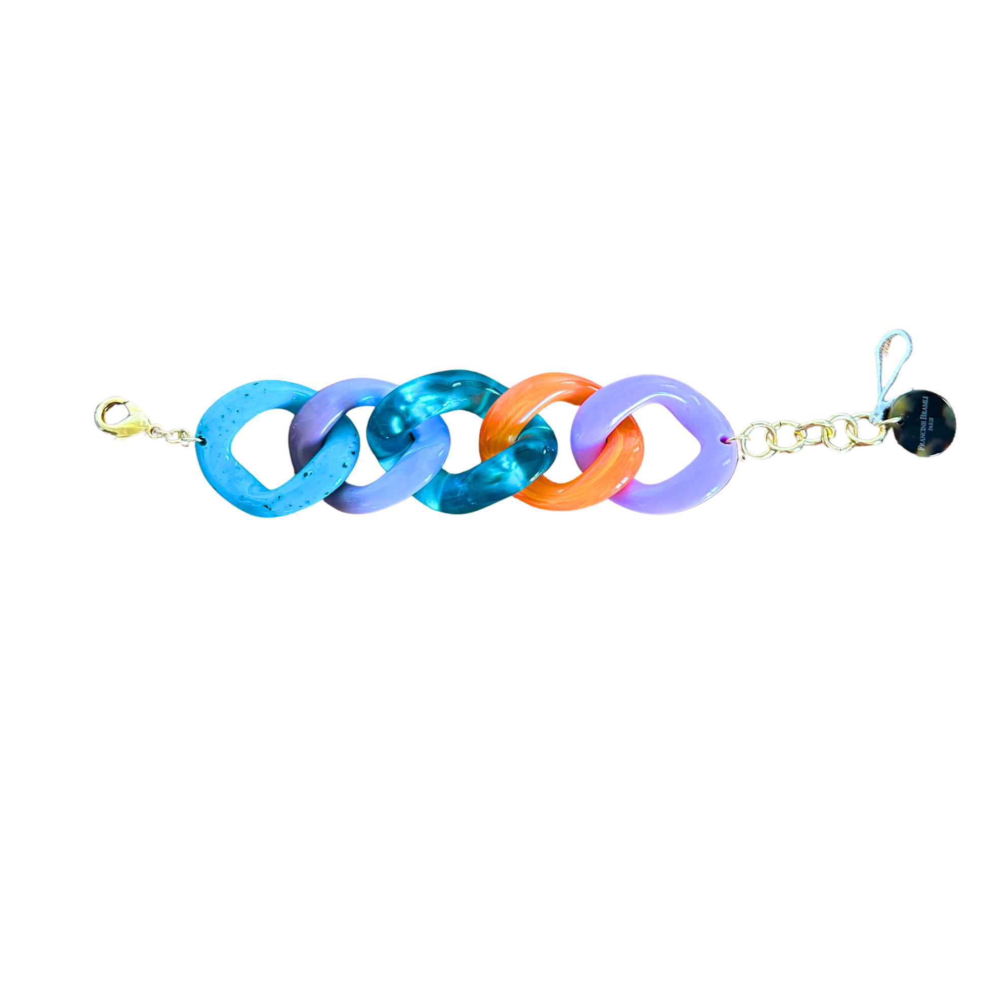 Bracelet FRANCINE BRAMLI: Maillon Multicouleurs