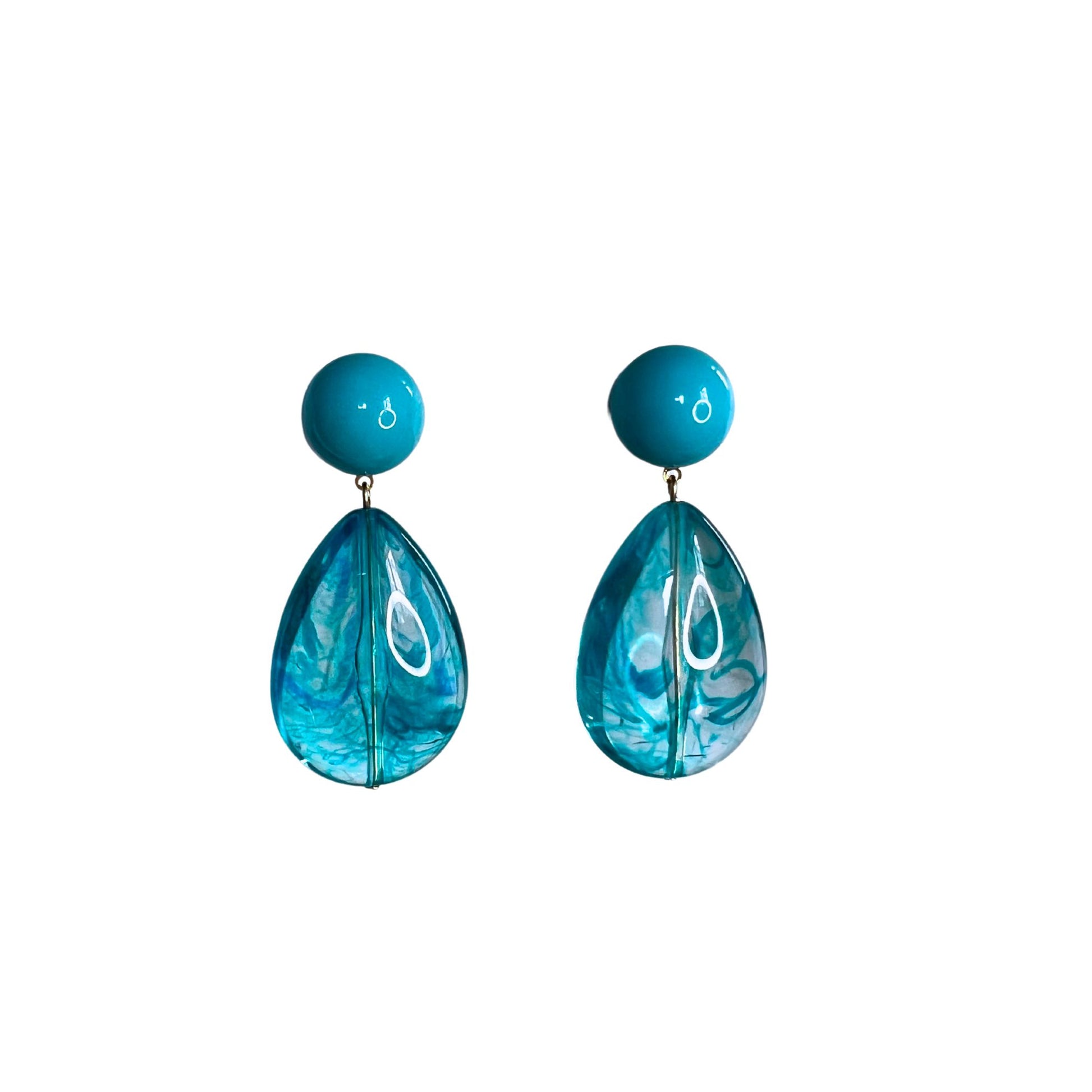 Boucles d'oreilles Francine Bramli: CUBA EDITION LIMITÉE TURQUOISE