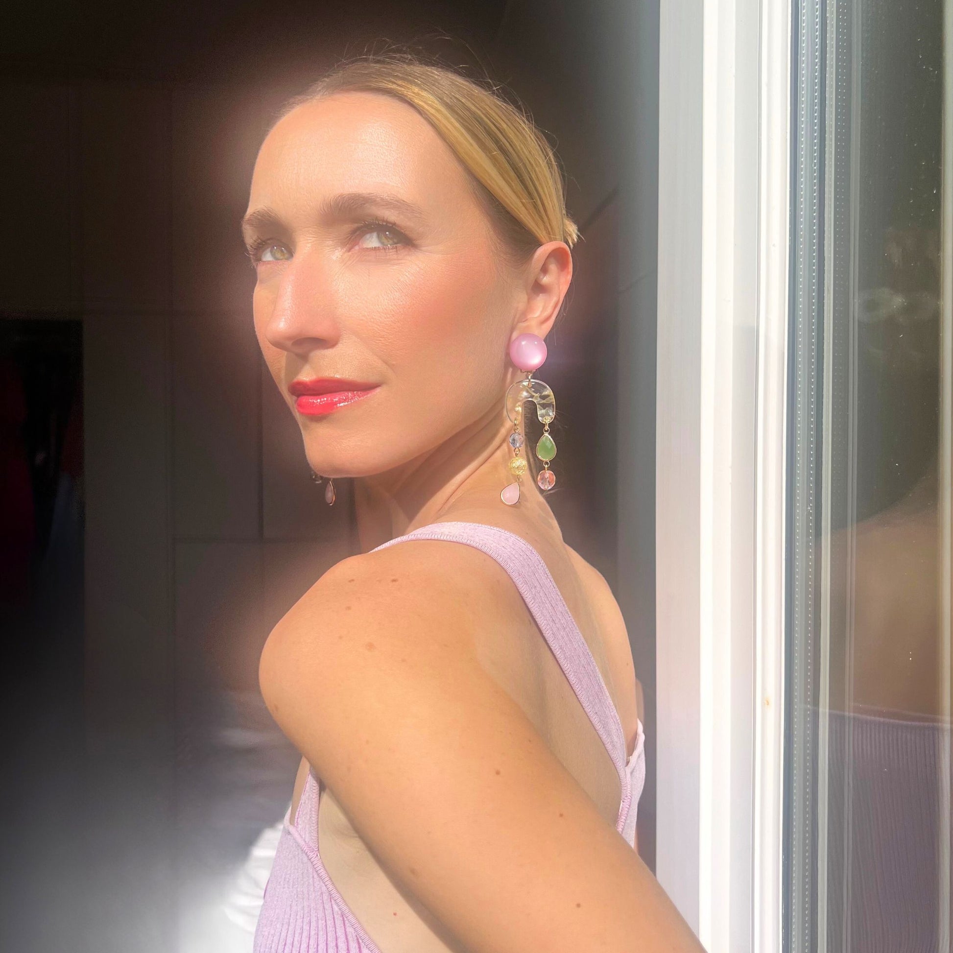 Boucle d'oreilles FRANCINE BRAMLI: Edition limitées PIERRES FINES