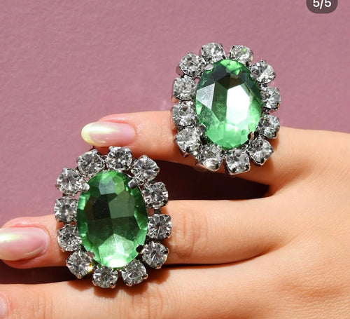 Bague FRÀNCINE BRAMLI : Versailles vert émeraude