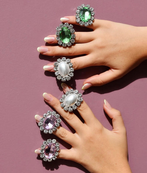 Bague FRÀNCINE BRAMLI : Versailles vert émeraude