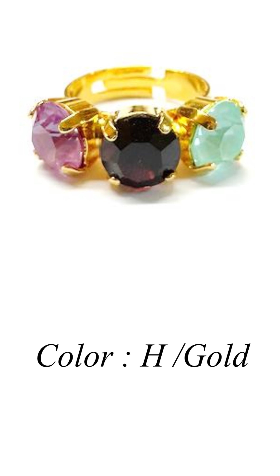 Bague trio tutti frutti