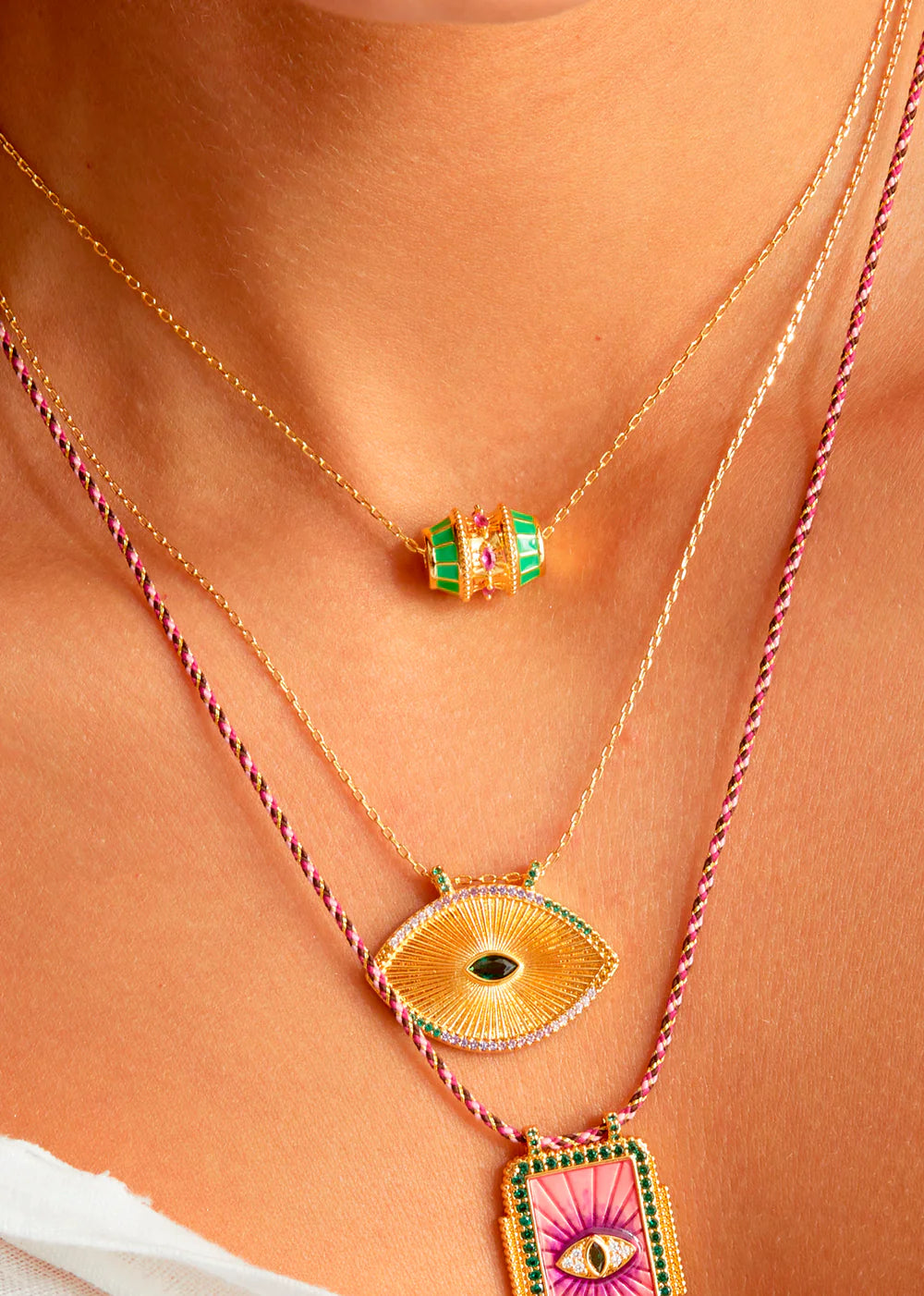 COLLIER - GREEN TALISMAN