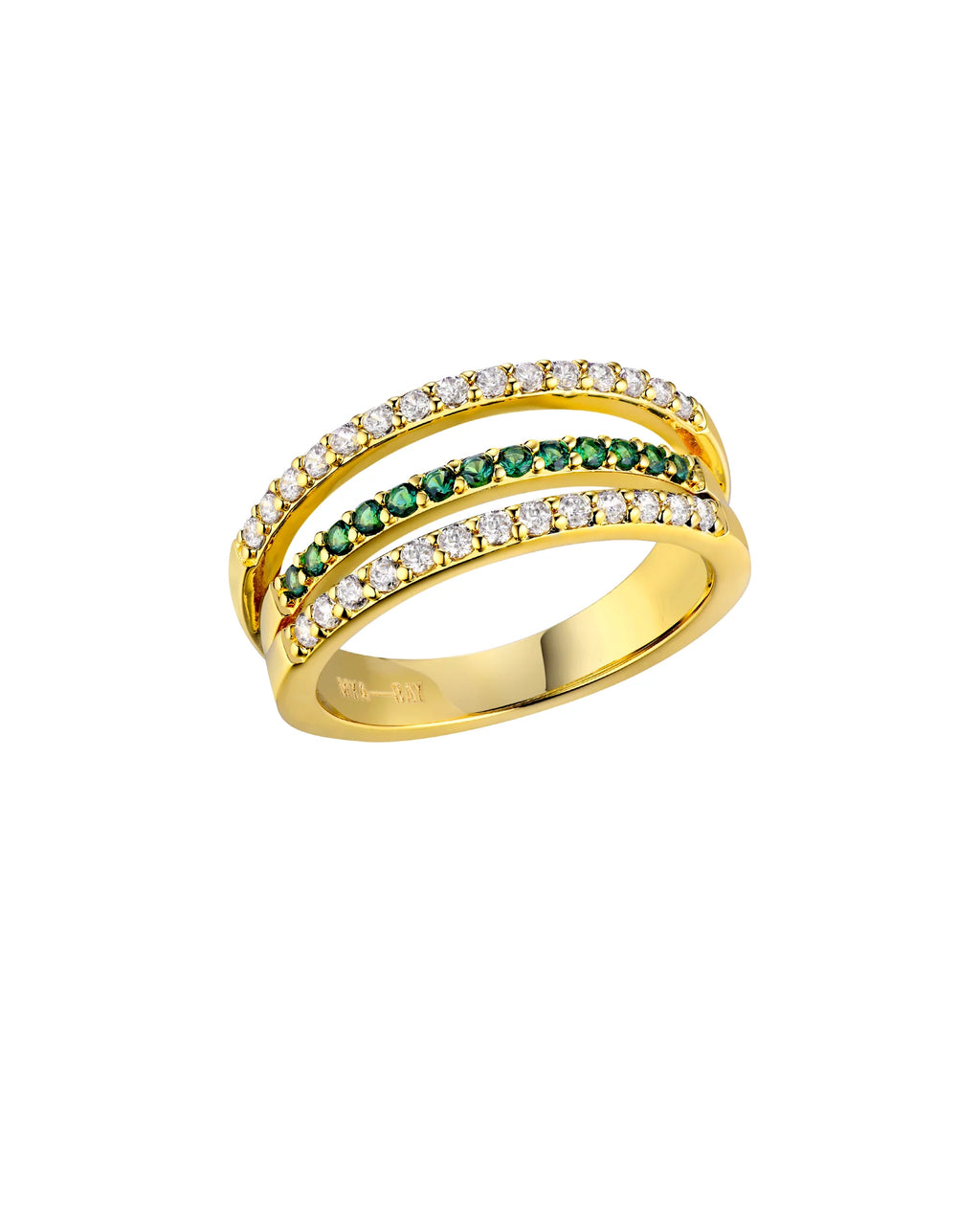 BAGUE GREEN TRINITY