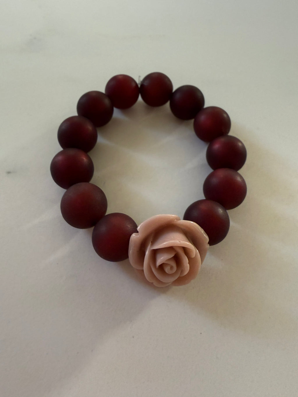 Bracelet Stephy by Gigi: prune et rose
