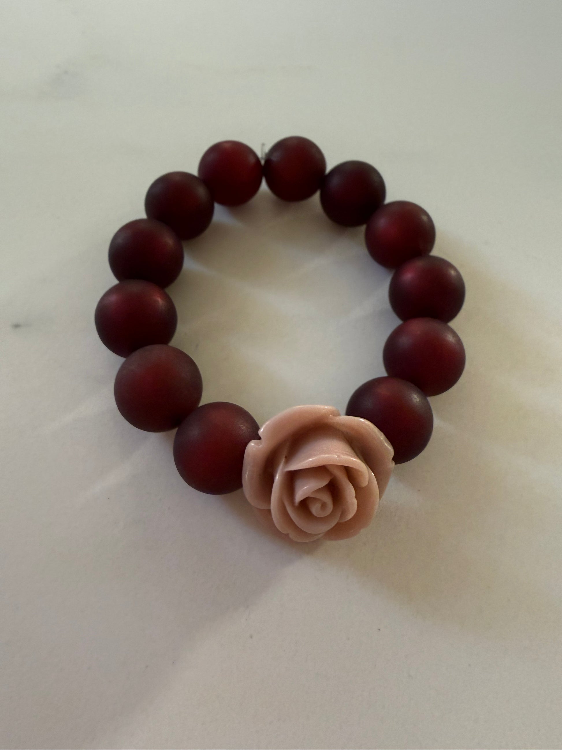 Bracelet Stephy by Gigi: prune et rose