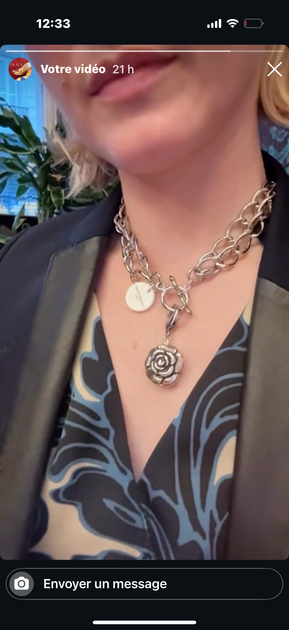 Charm fleur Carole Sanna