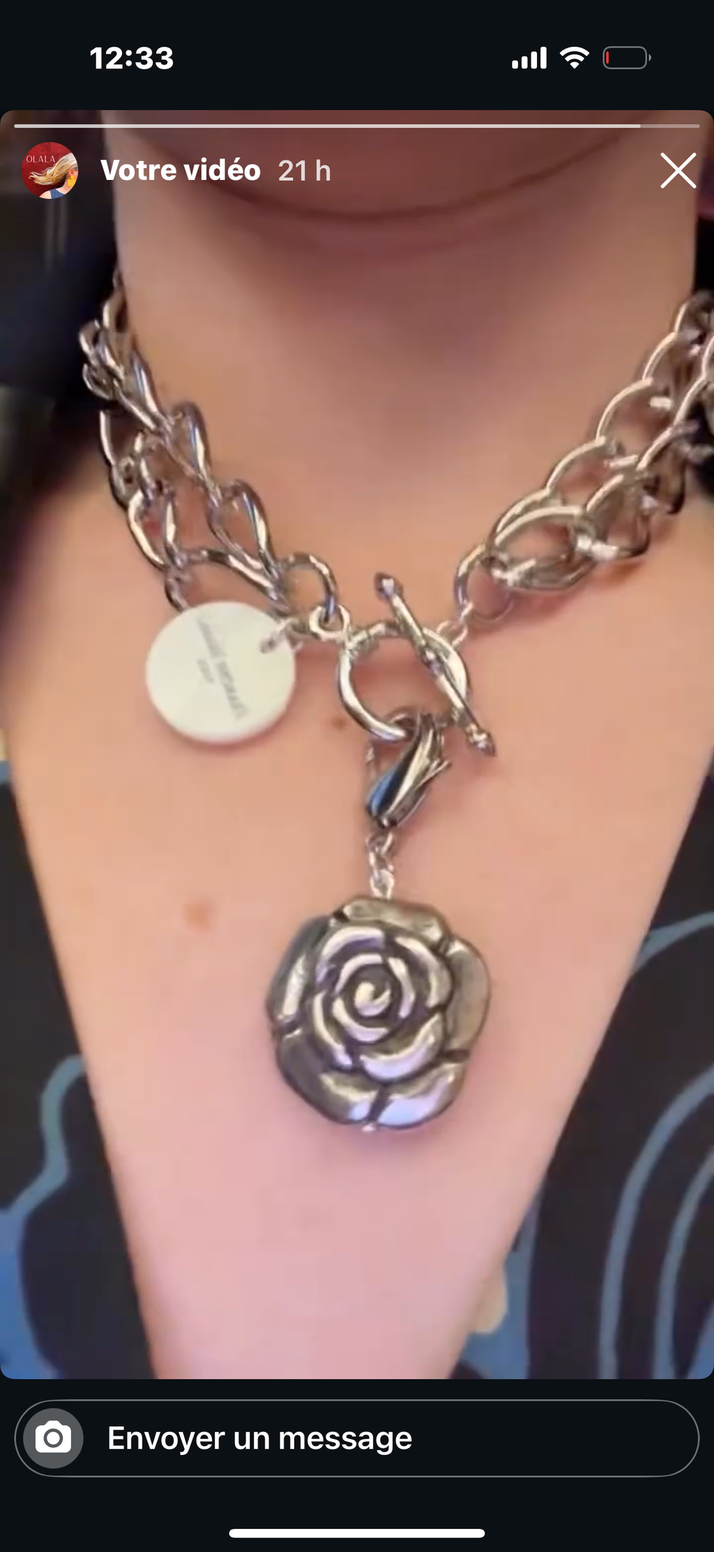 Charm fleur Carole Sanna