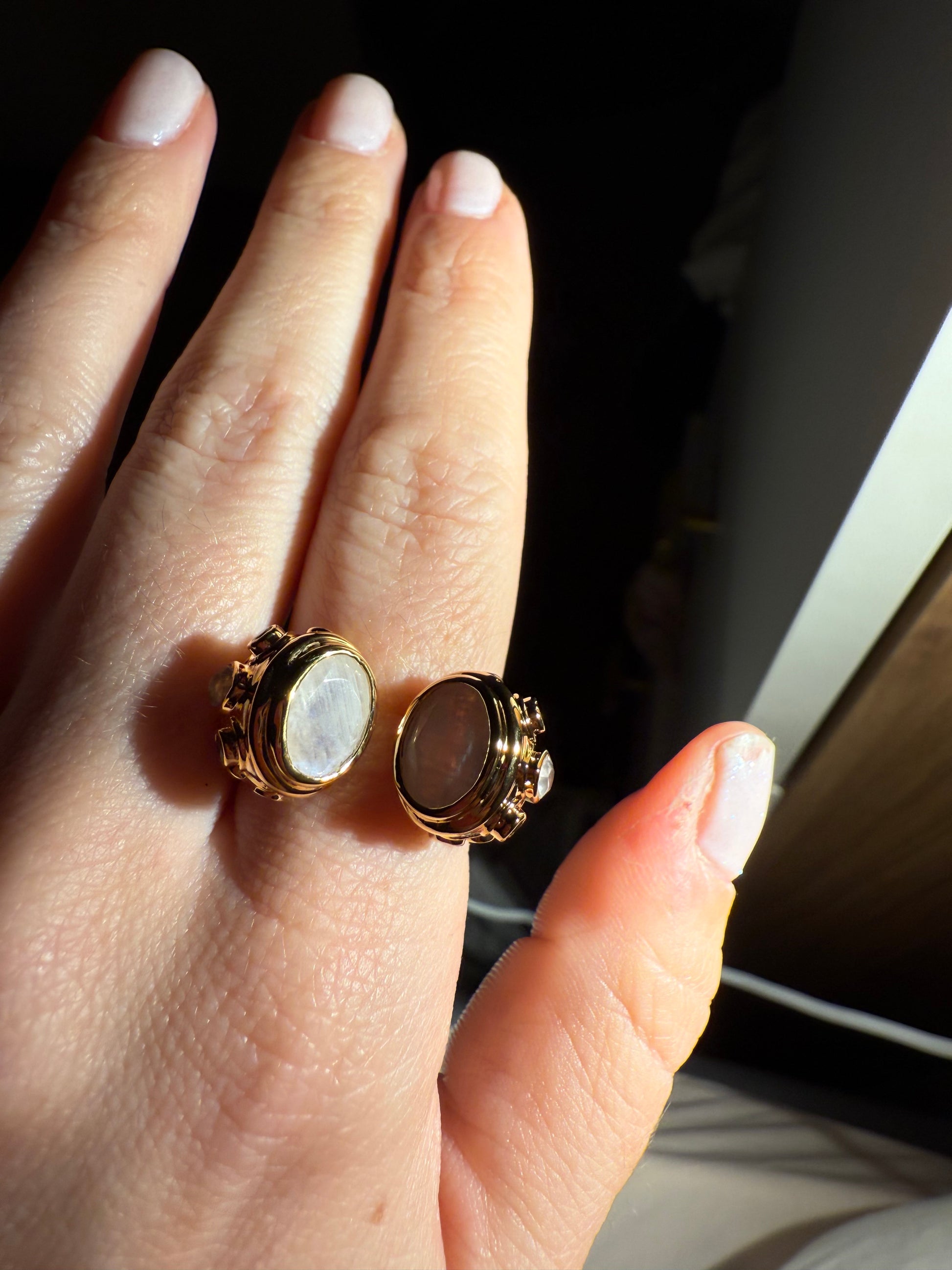 BAGUE TOI ET MOI ONYX VERT NIIKI