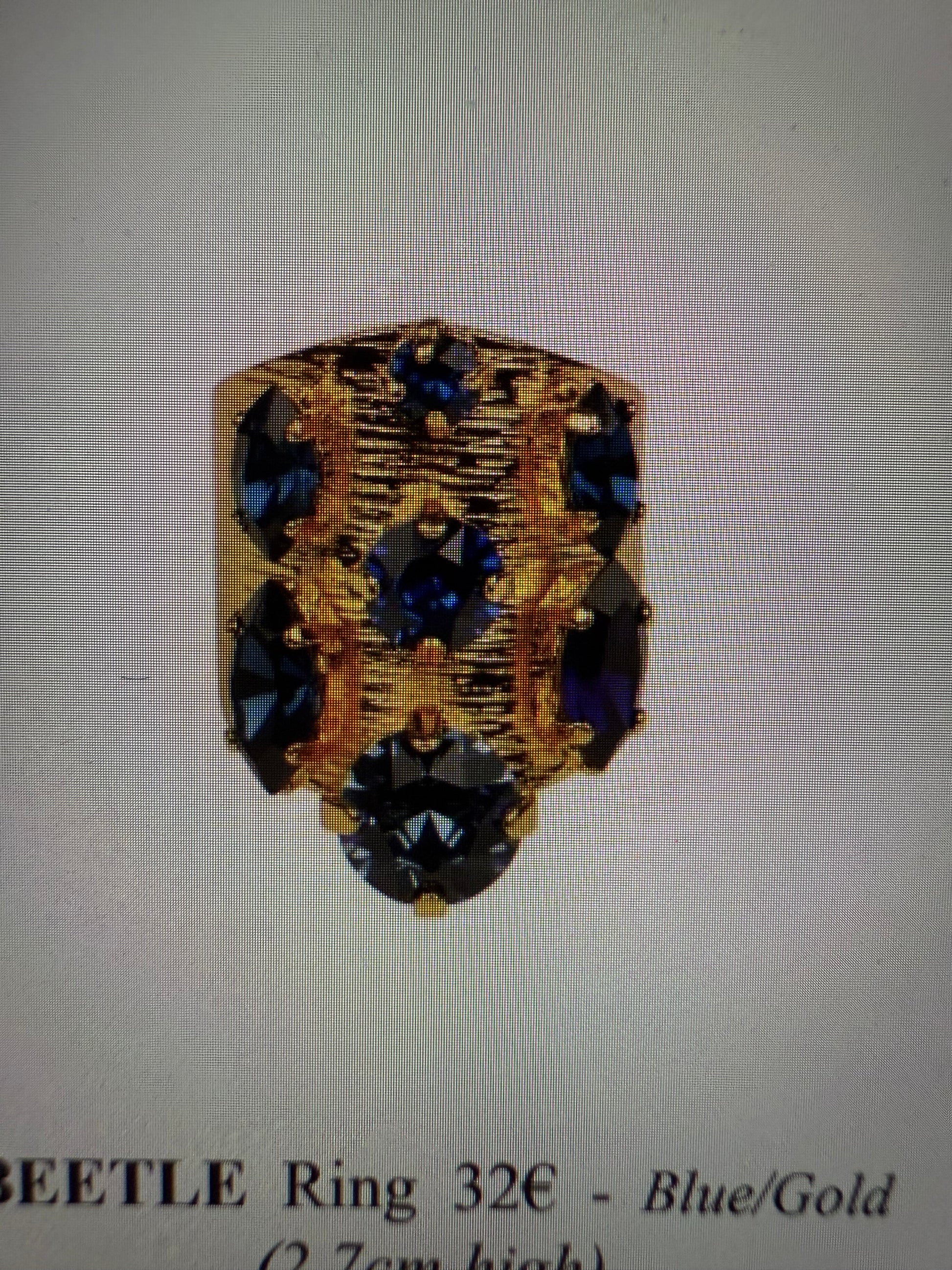 BAGUE EGYPTE BLEU