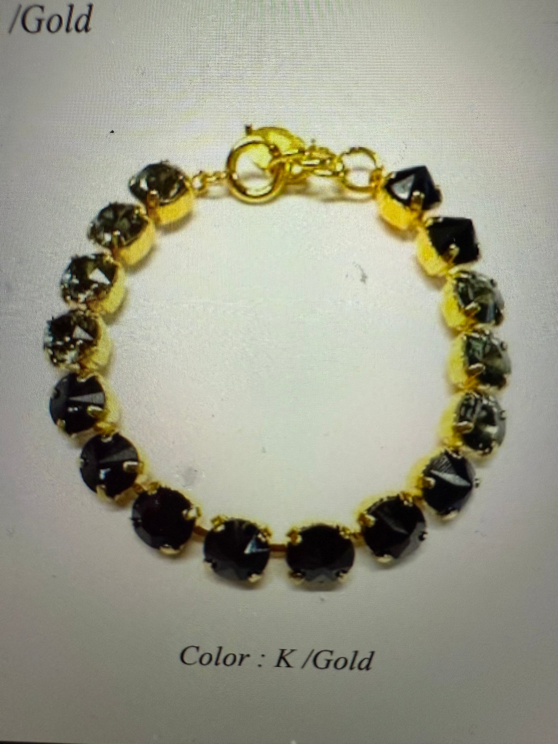 BRACELET CASCADE NOIRE ET GRISE