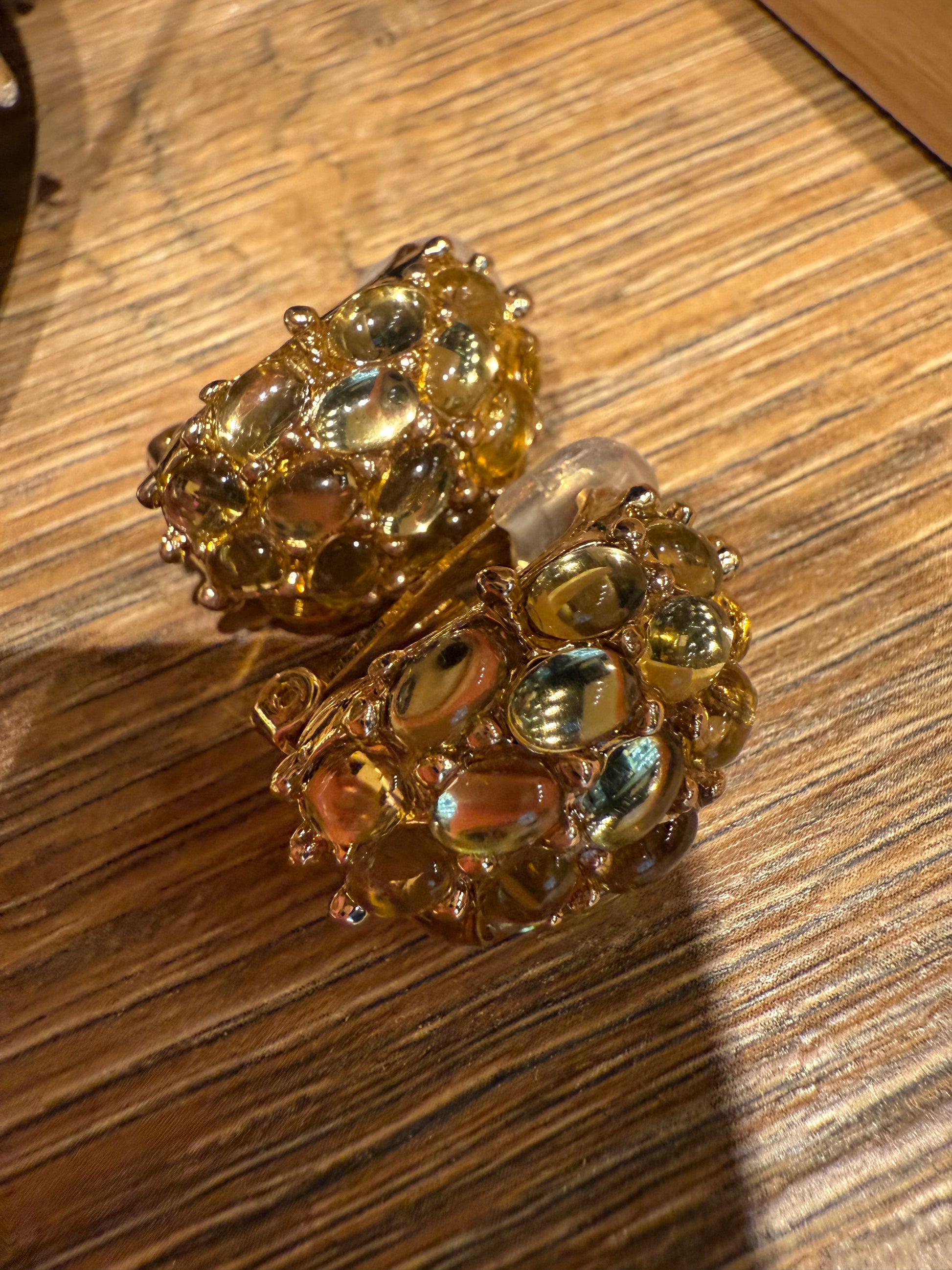 BOUCLES D'OREILLES EFFET RÉSINES MULTI COULEURS