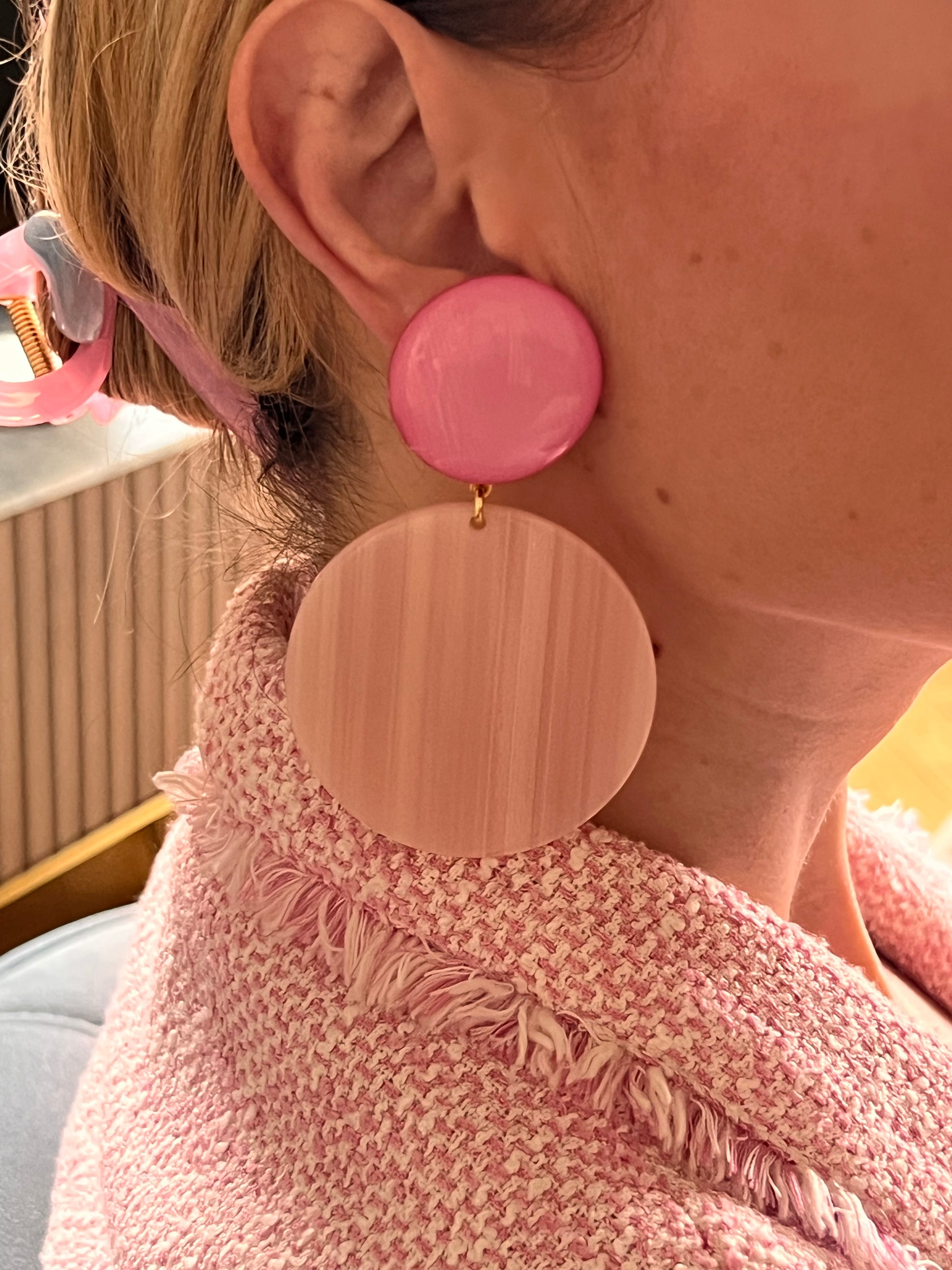 Boucles d'oreilles Francine Bramli: ADELE L ROSE