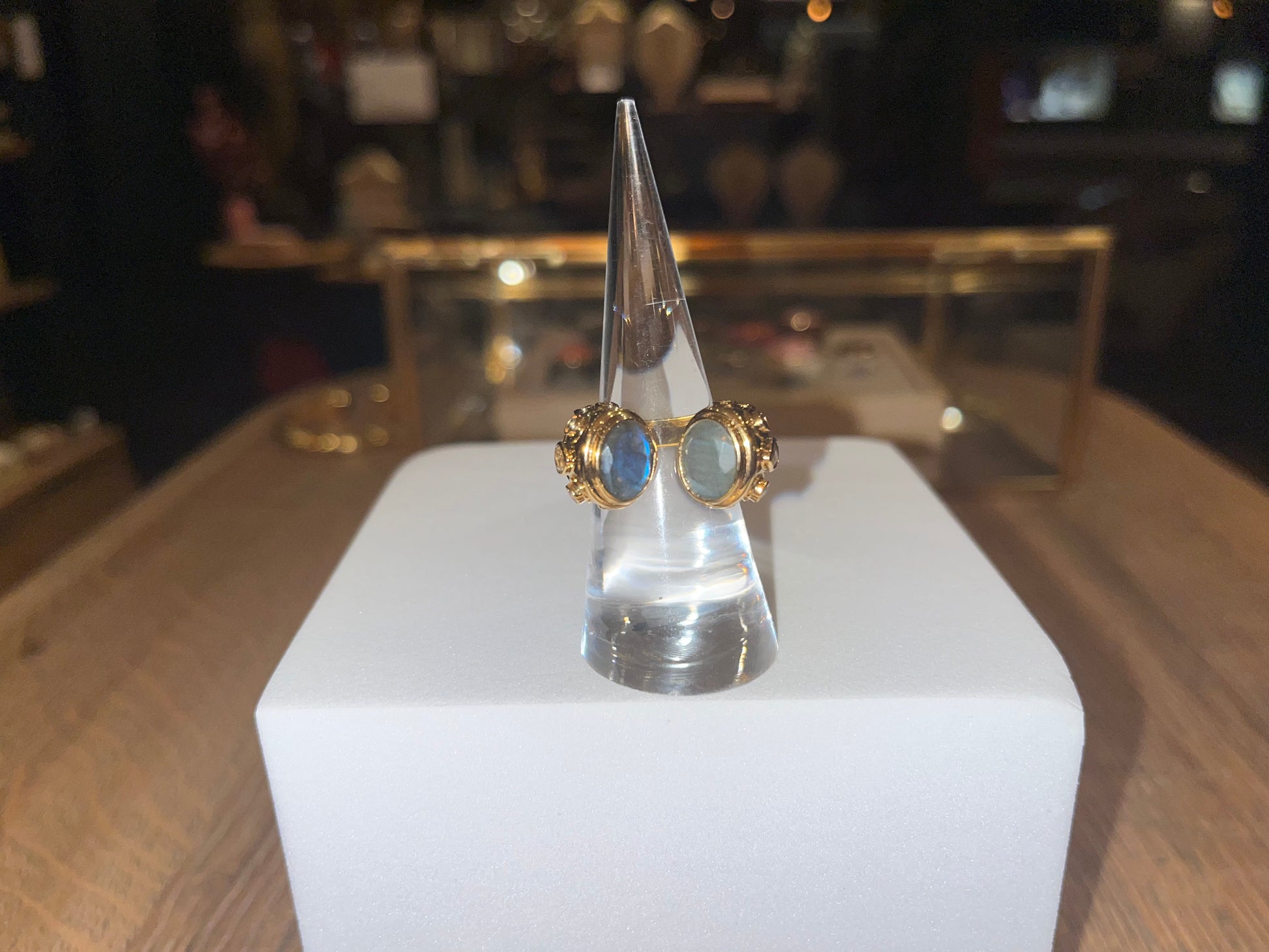 BAGUE HERITAGE EN  LABRADORITE