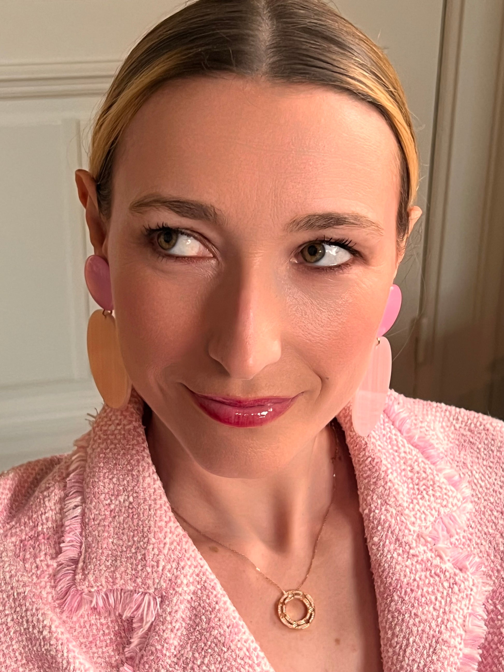 Boucles d'oreilles Francine Bramli: ADELE L ROSE