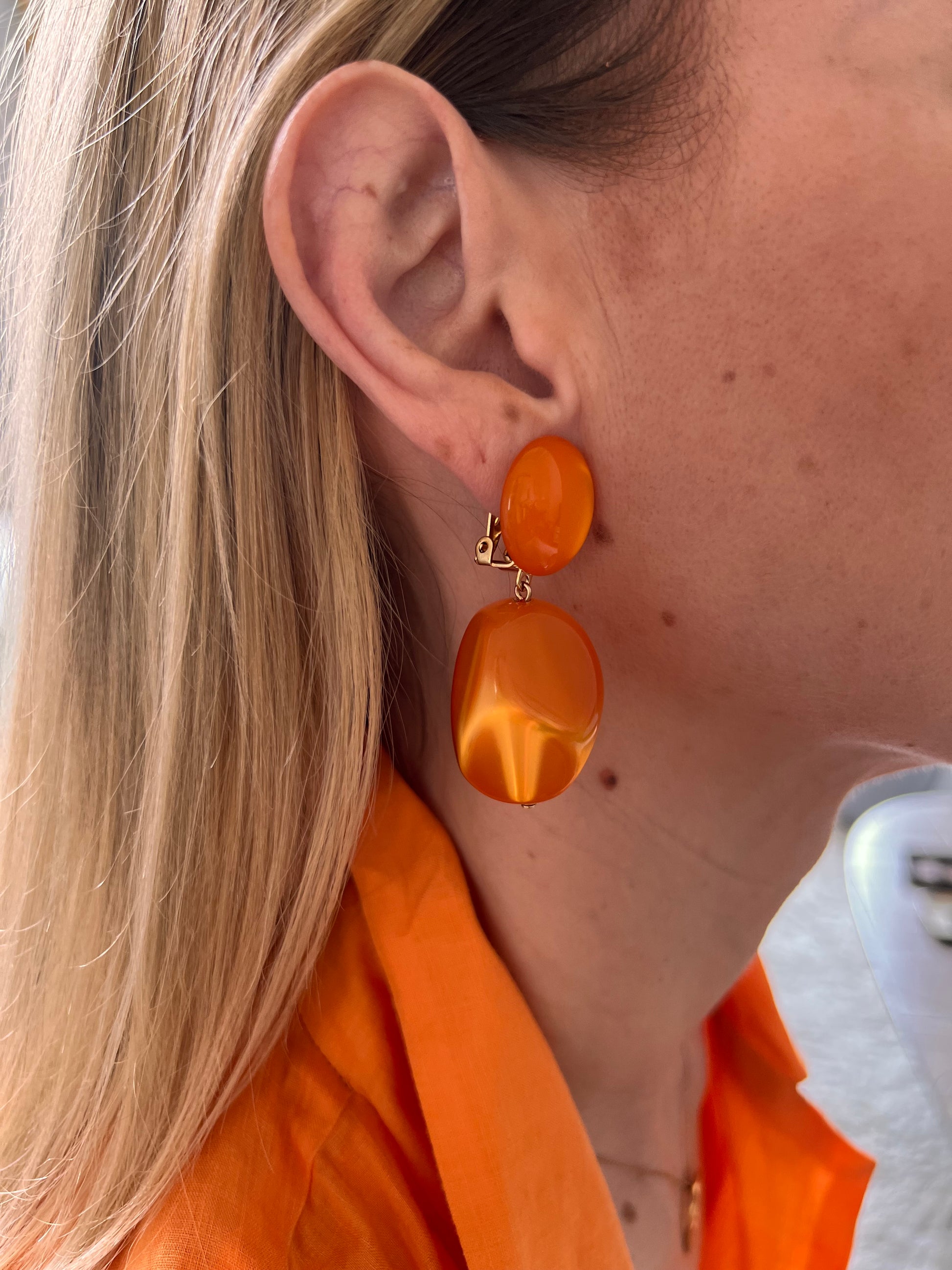 Boucles d'oreilles Francine Bramli: TULUM ORANGE