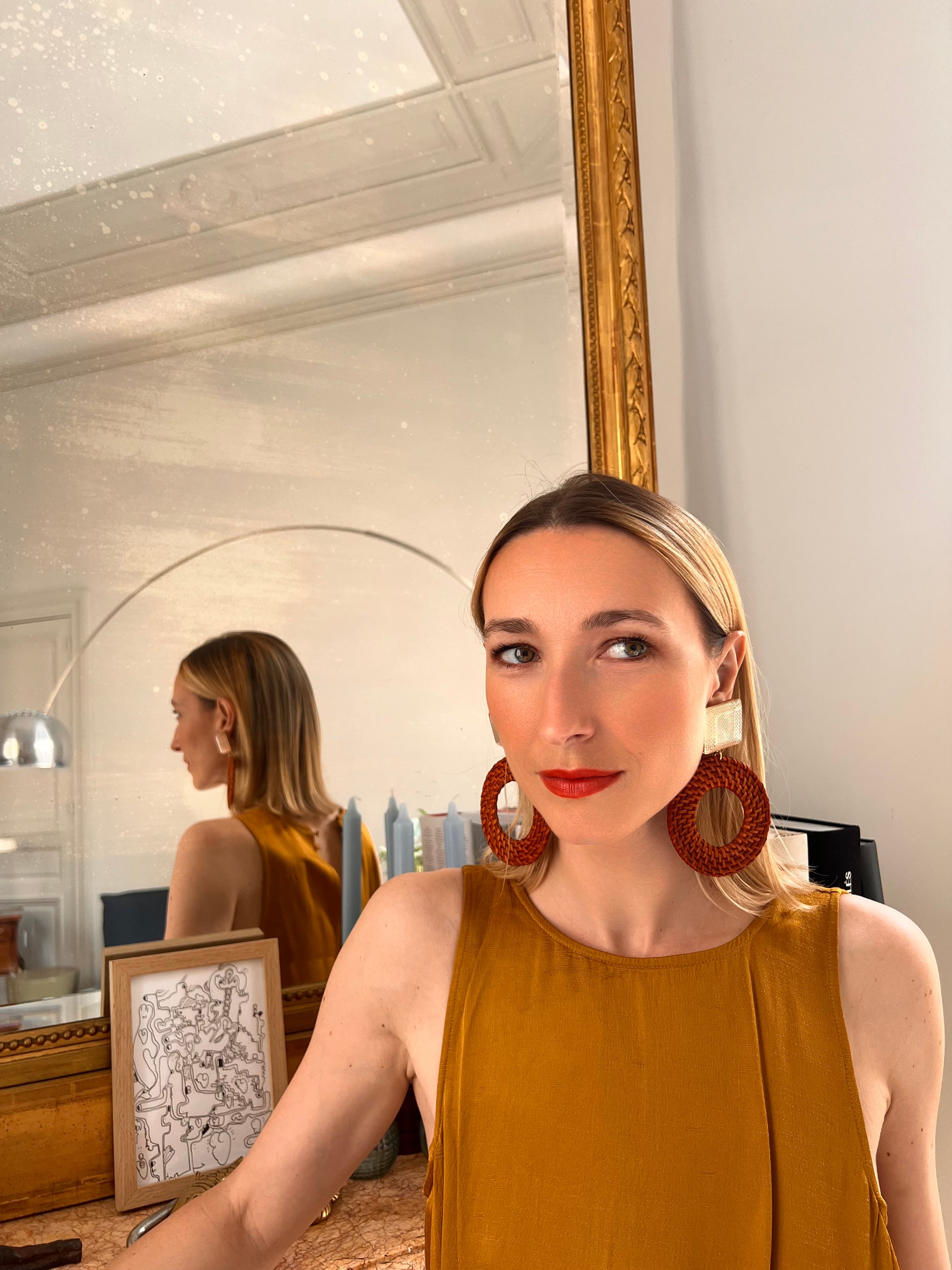 Boucles d'oreilles Francine Bramli: DONUT RAPHIA EDITION LIMITÉE
