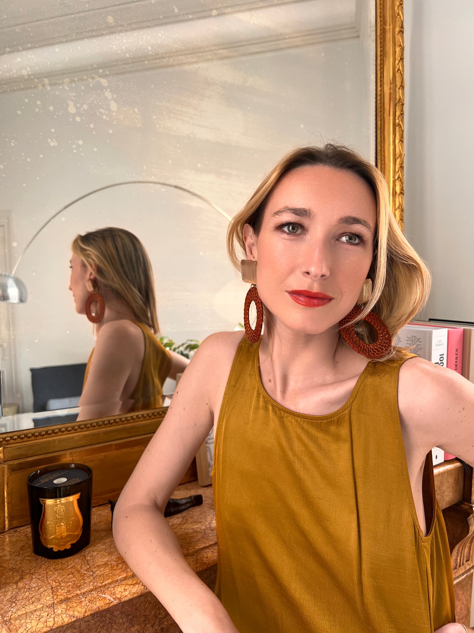 Boucles d'oreilles Francine Bramli: DONUT RAPHIA EDITION LIMITÉE