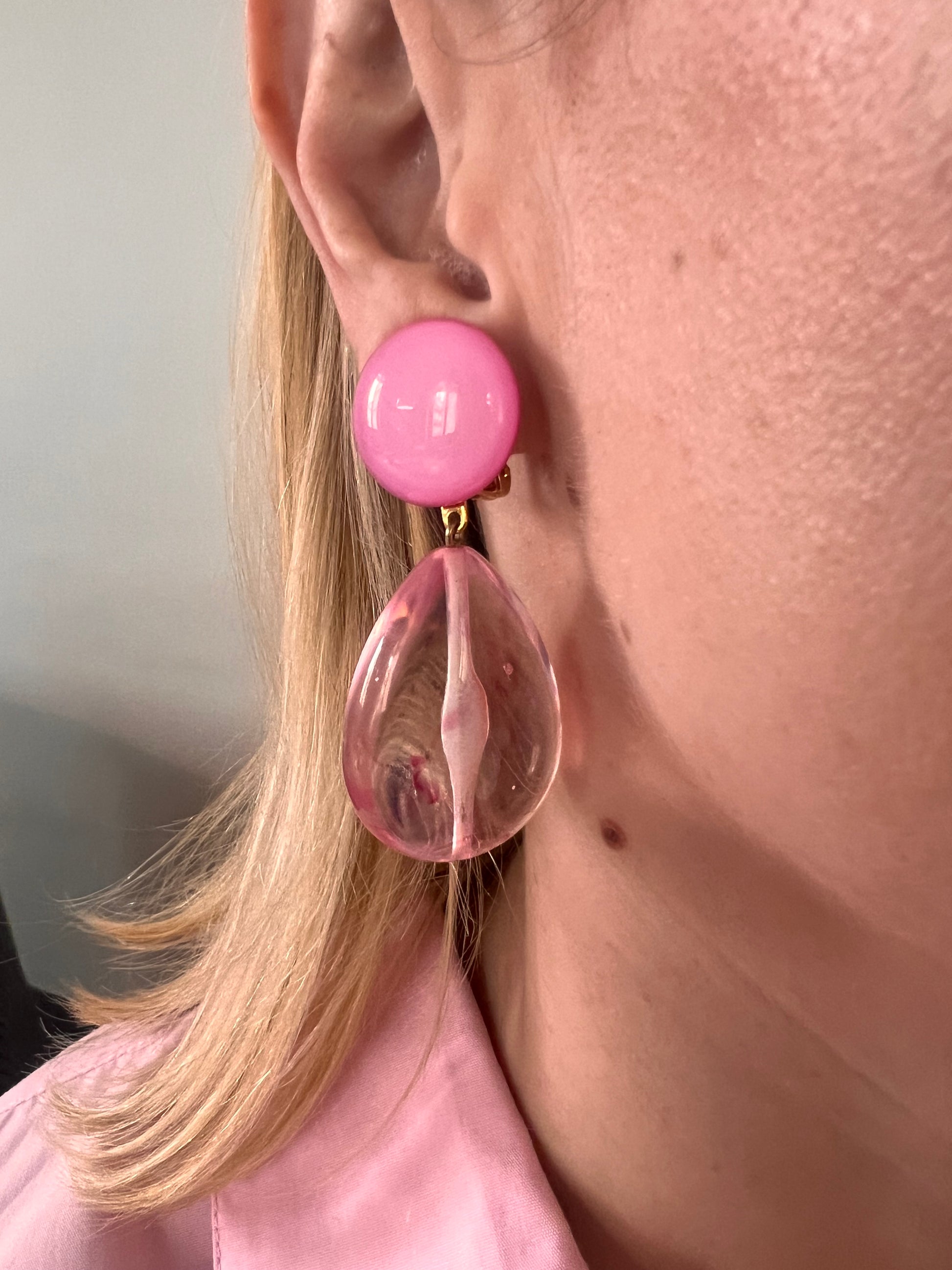 Boucles d'oreilles Francine Bramli: CUBA EDITION LIMITÉE ROSE