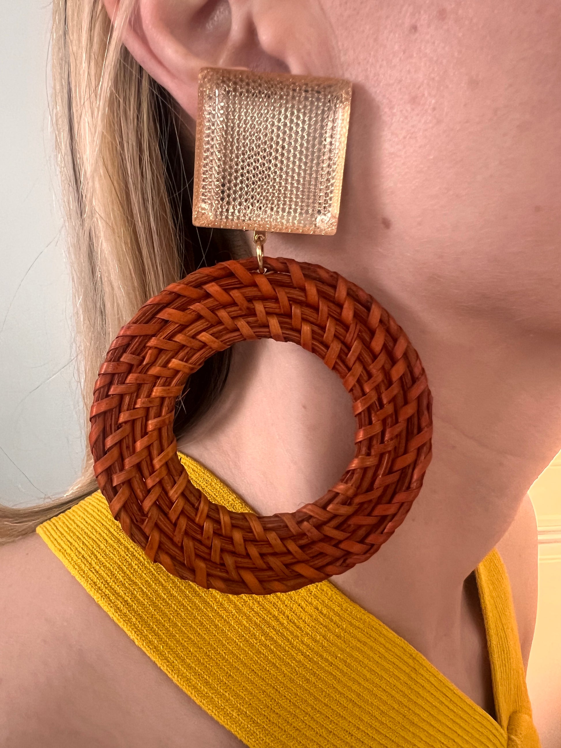 Boucles d'oreilles Francine Bramli: DONUT RAPHIA EDITION LIMITÉE