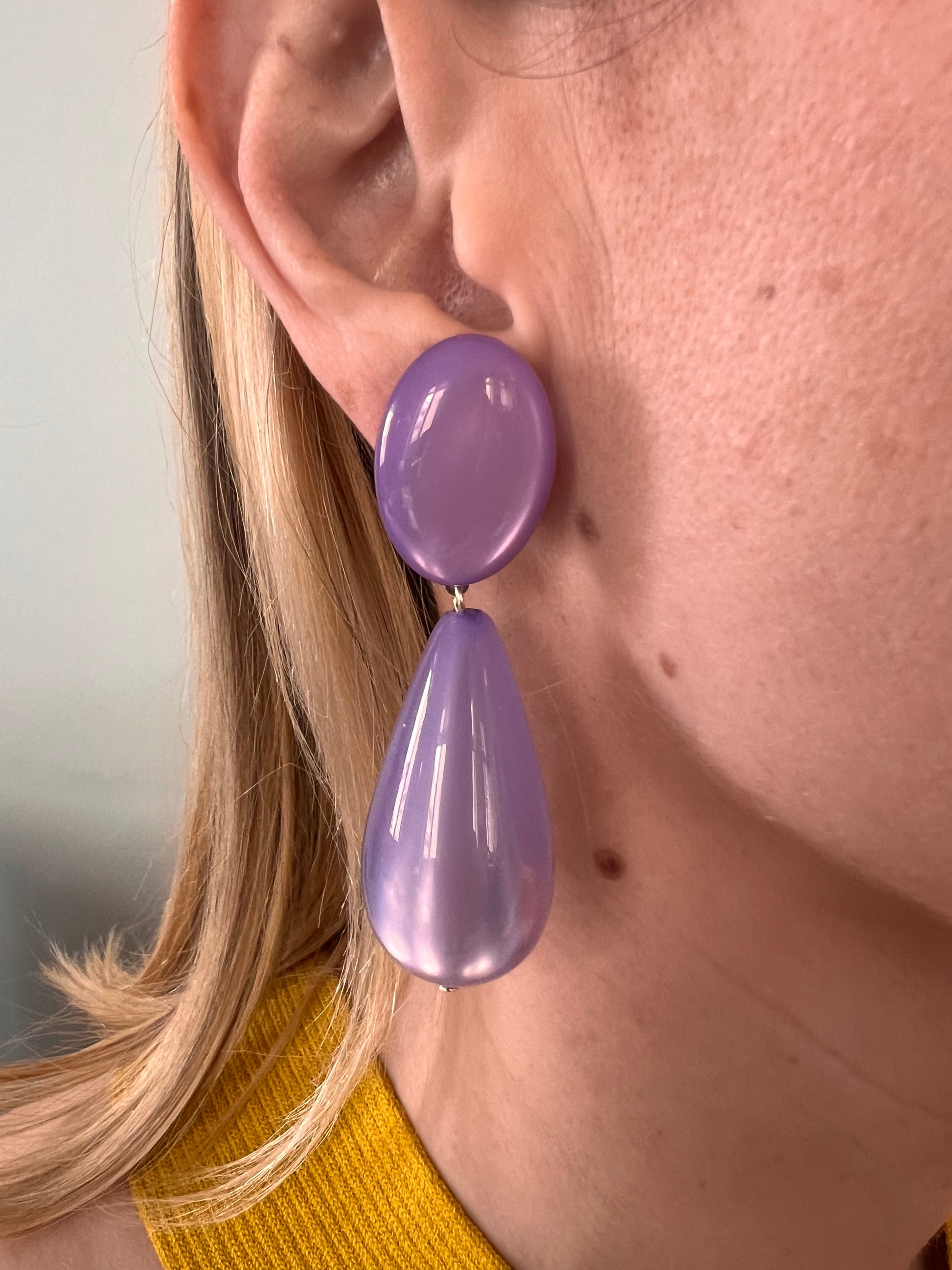 Boucles d'oreilles Francine Bramli: CAYENNE S LAVANDE