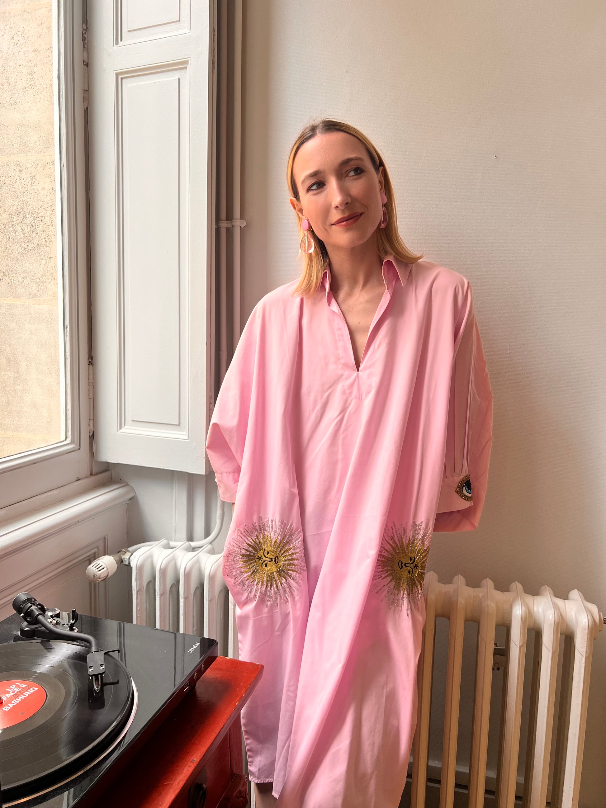 Boucles d'oreilles Francine Bramli: CUBA EDITION LIMITÉE ROSE