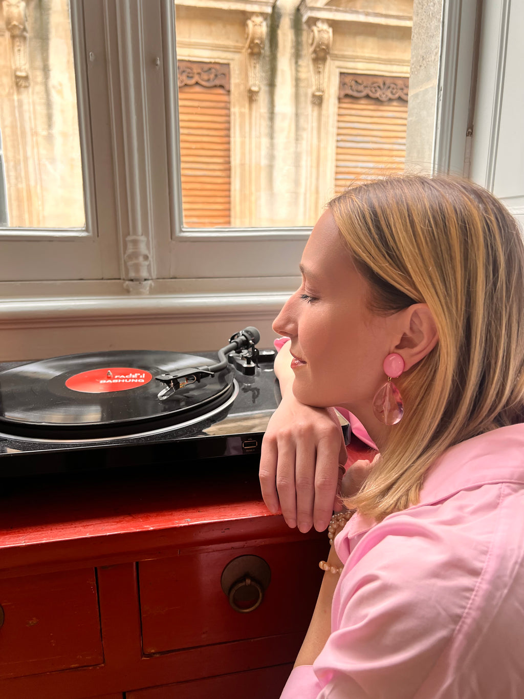 Boucles d'oreilles Francine Bramli: CUBA EDITION LIMITÉE ROSE