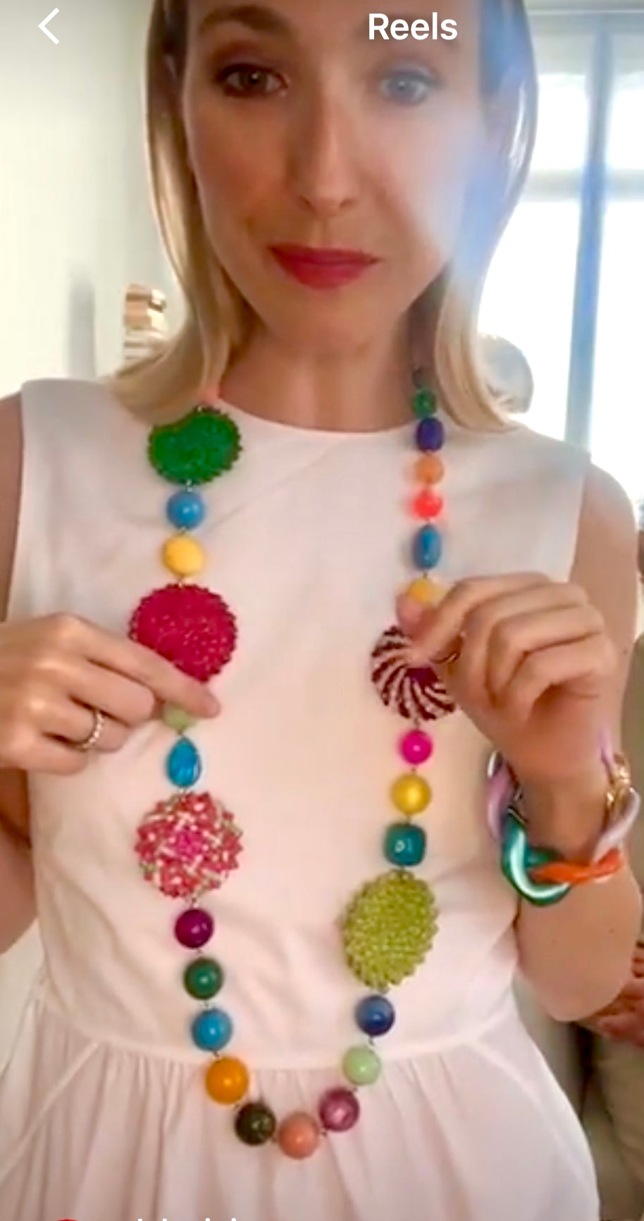 Collier FRANCINE BRAMLI: Création spéciale pierres fines SAUTOIR