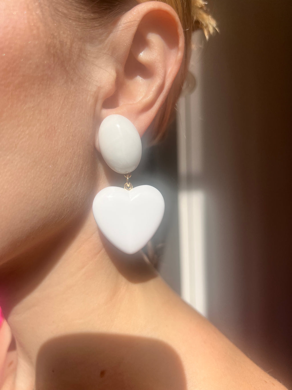 Boucle d'oreilles FRANCINE BRAMLI:  LOVE S BLANCHES EDITION LIMITÉE