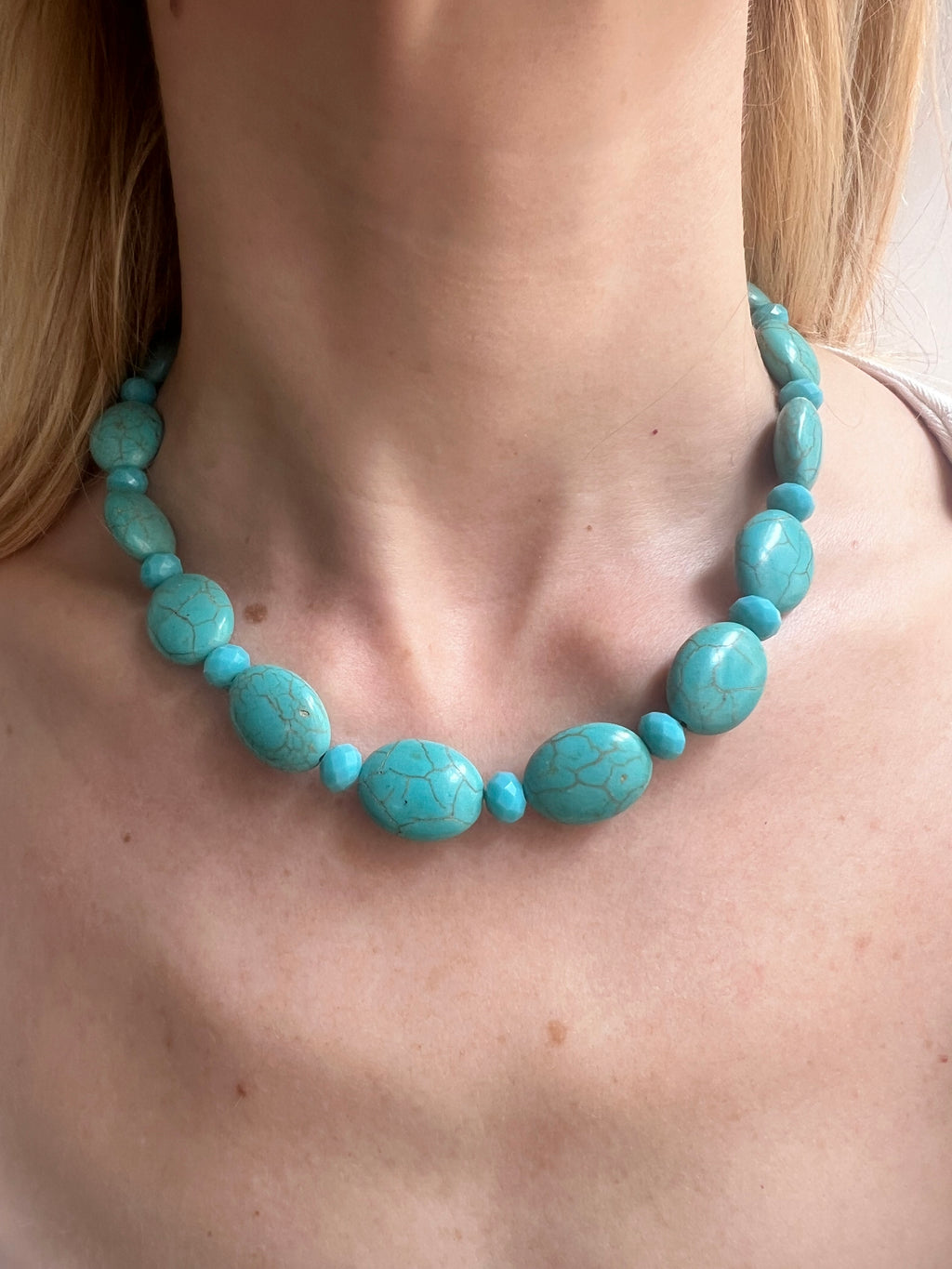 Collier Blues Stones Turquoise