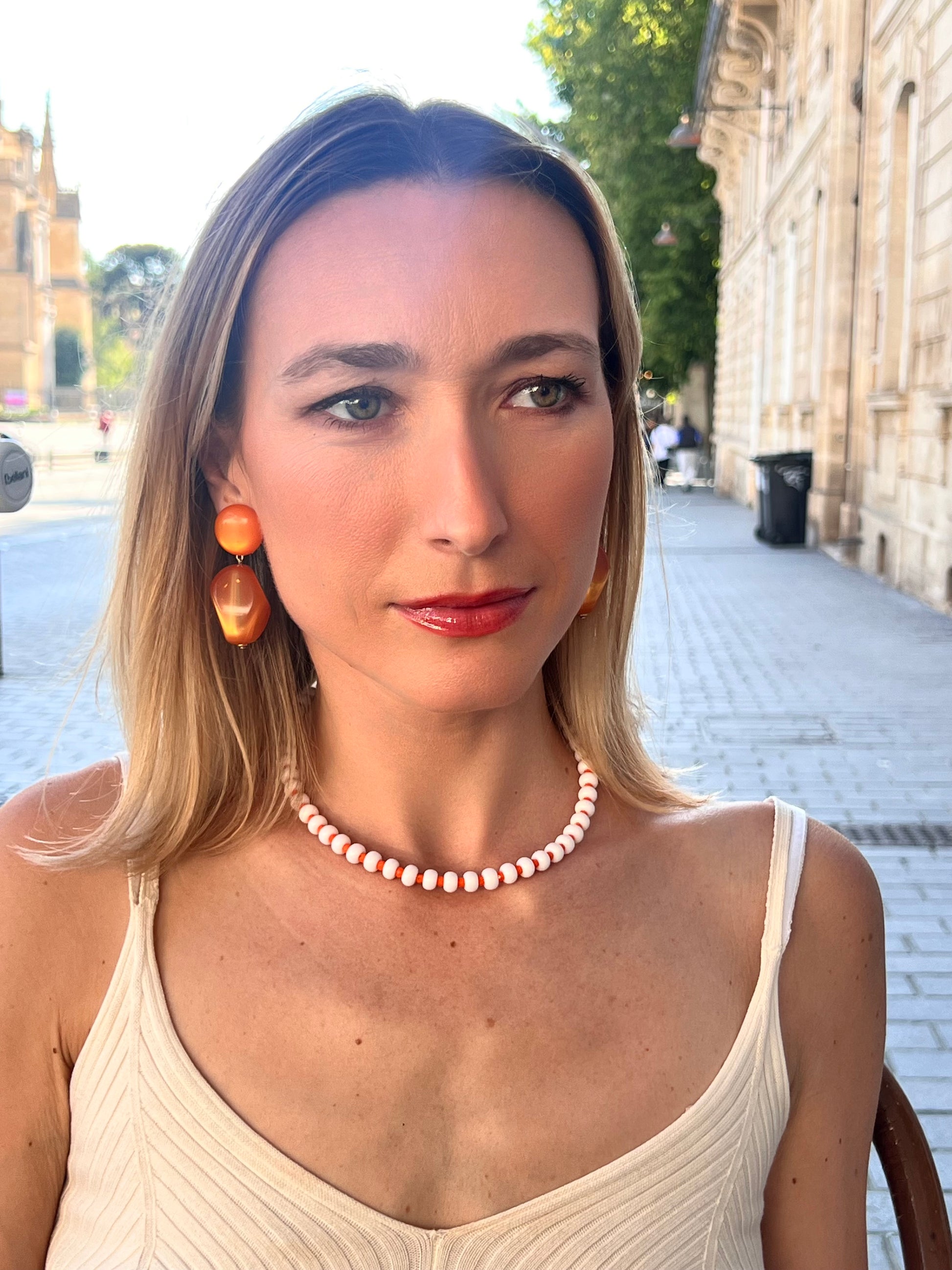 COLLIER POP'IN ORANGE
