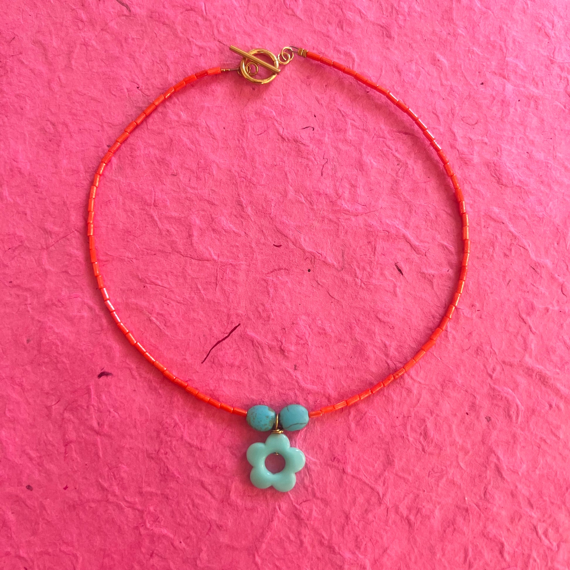Collier PEACE AND FLOWER by GIGI