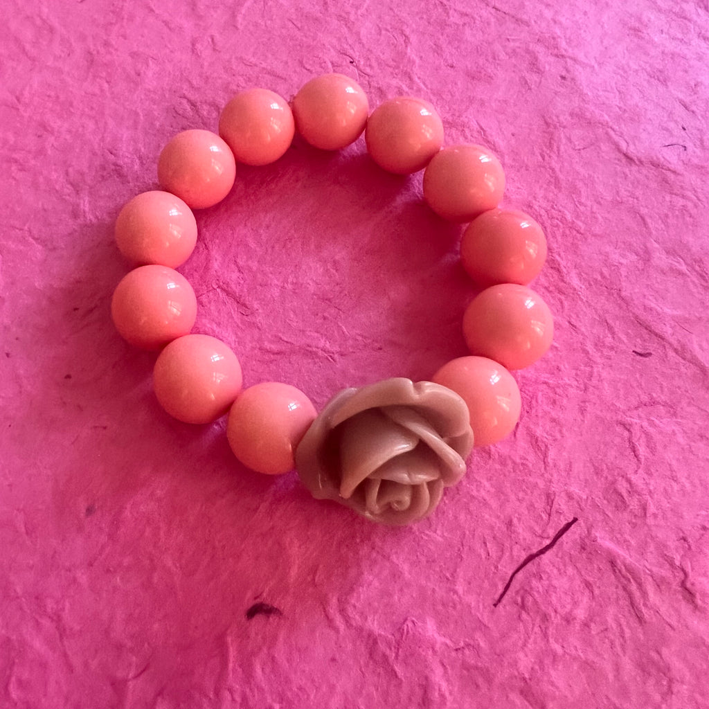 Bracelet Blooming corail.