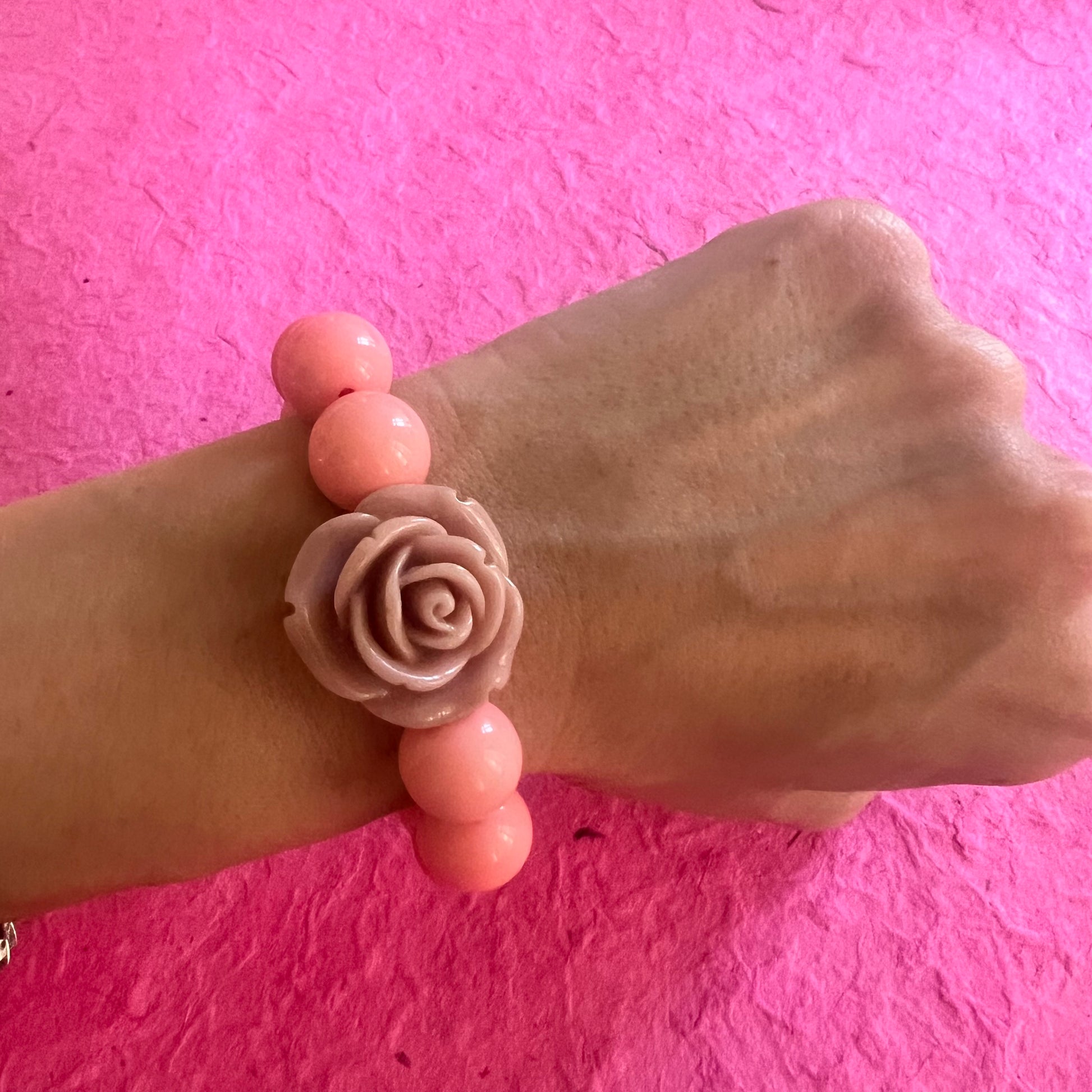 Bracelet Blooming corail.