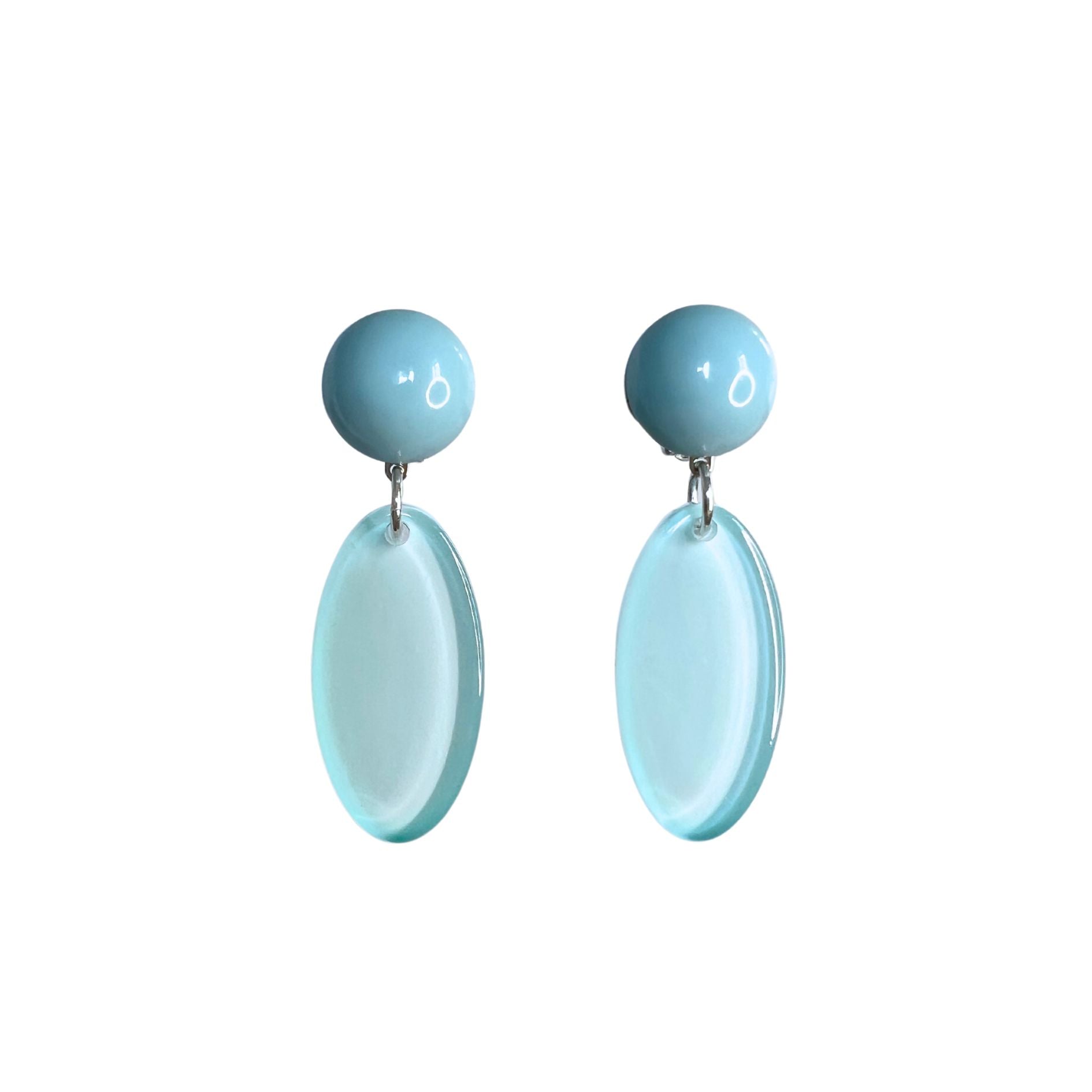 Boucles d'oreilles Francine Bramli: LIMA CS BLEU CIEL