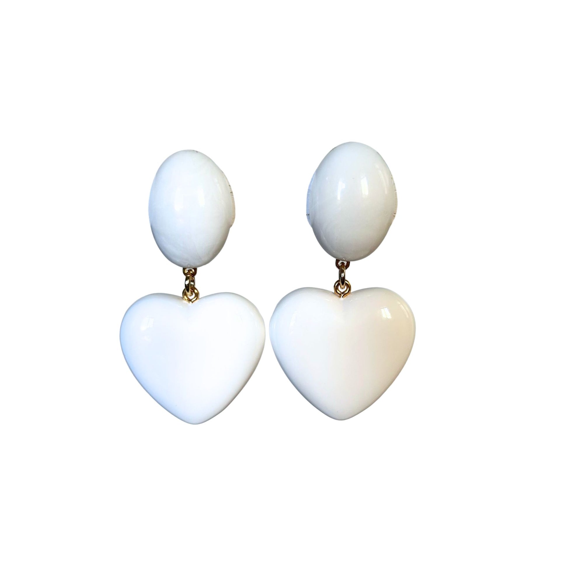 Boucle d'oreilles FRANCINE BRAMLI:  LOVE S BLANCHES EDITION LIMITÉE