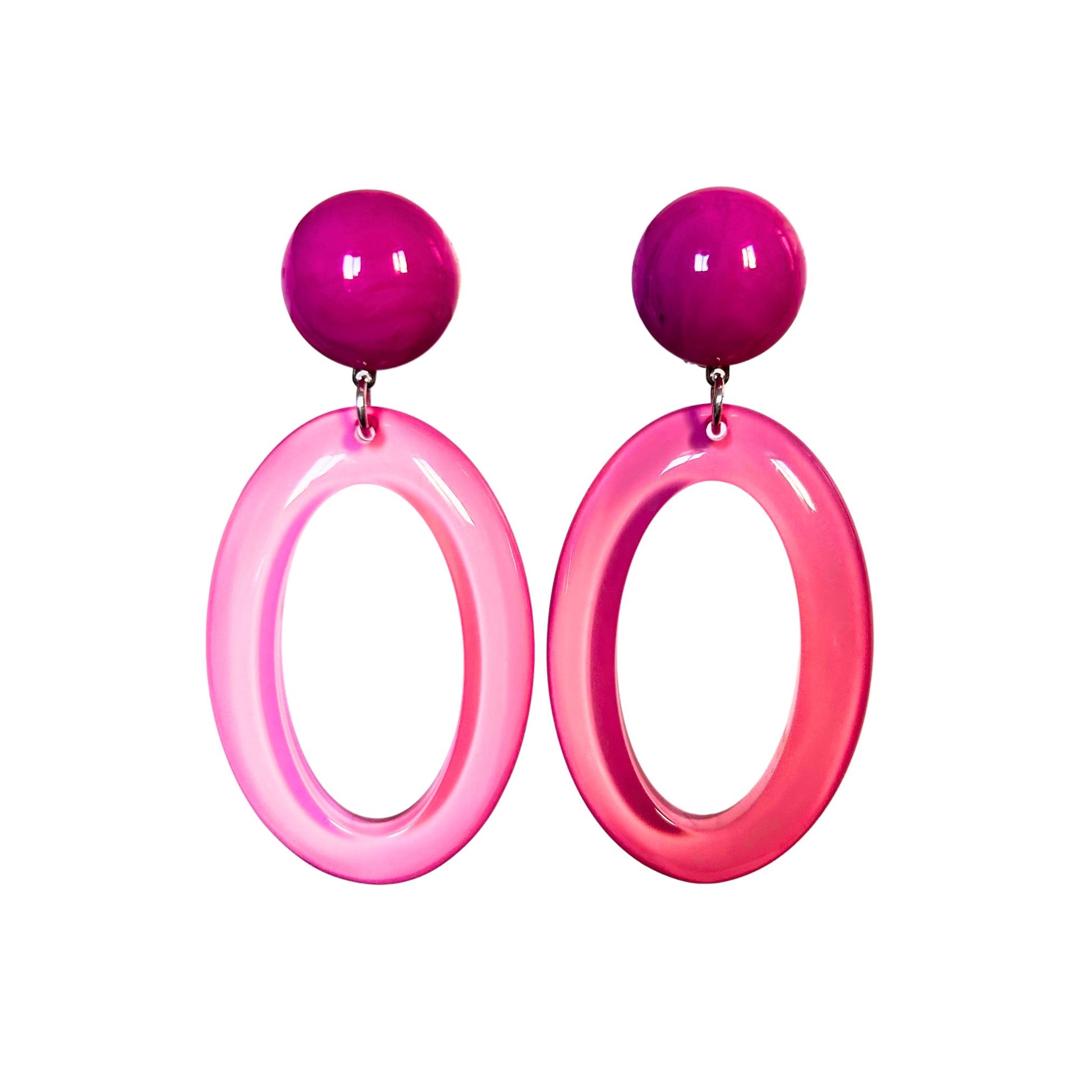 Boucle d'oreilles FRANCINE BRAMLI: MUSCADE ROSE