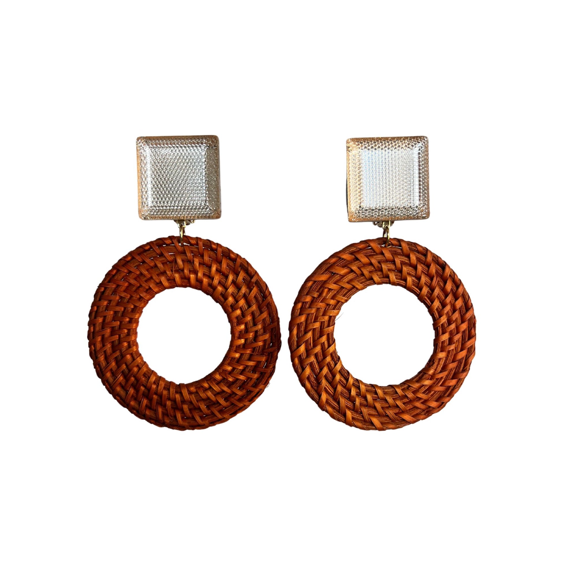 Boucles d'oreilles Francine Bramli: DONUT RAPHIA EDITION LIMITÉE