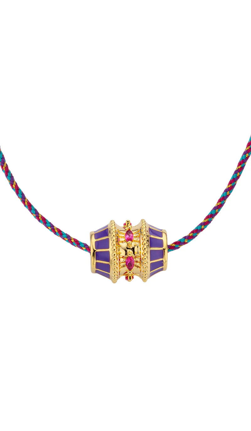 COLLIER - PURPLE TALISMAN