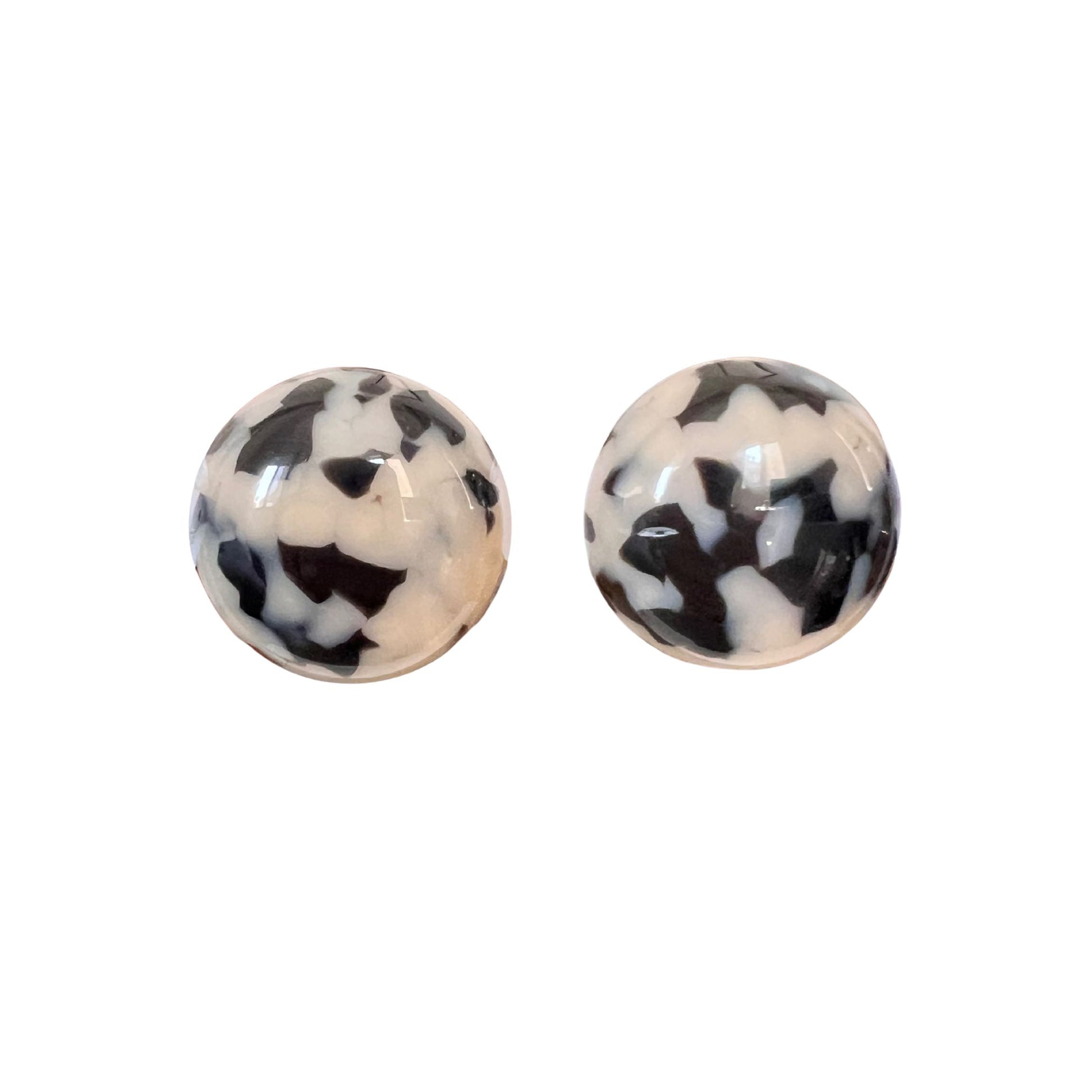 Boucles d'oreilles FRANCINE BRAMLI: RAINBALL XL ECAILLE CLAIR