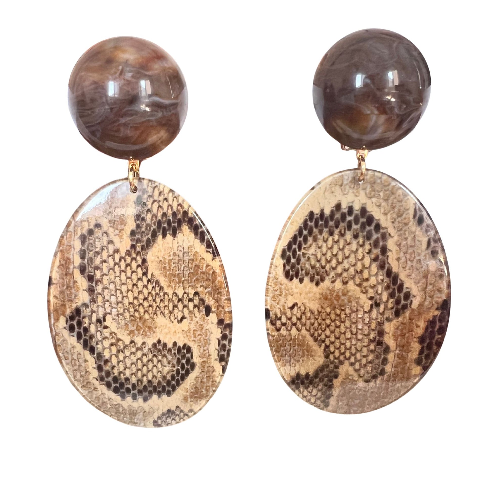 Boucles d'oreilles FRANCINE BRAMLI: SOLAL PYTHON